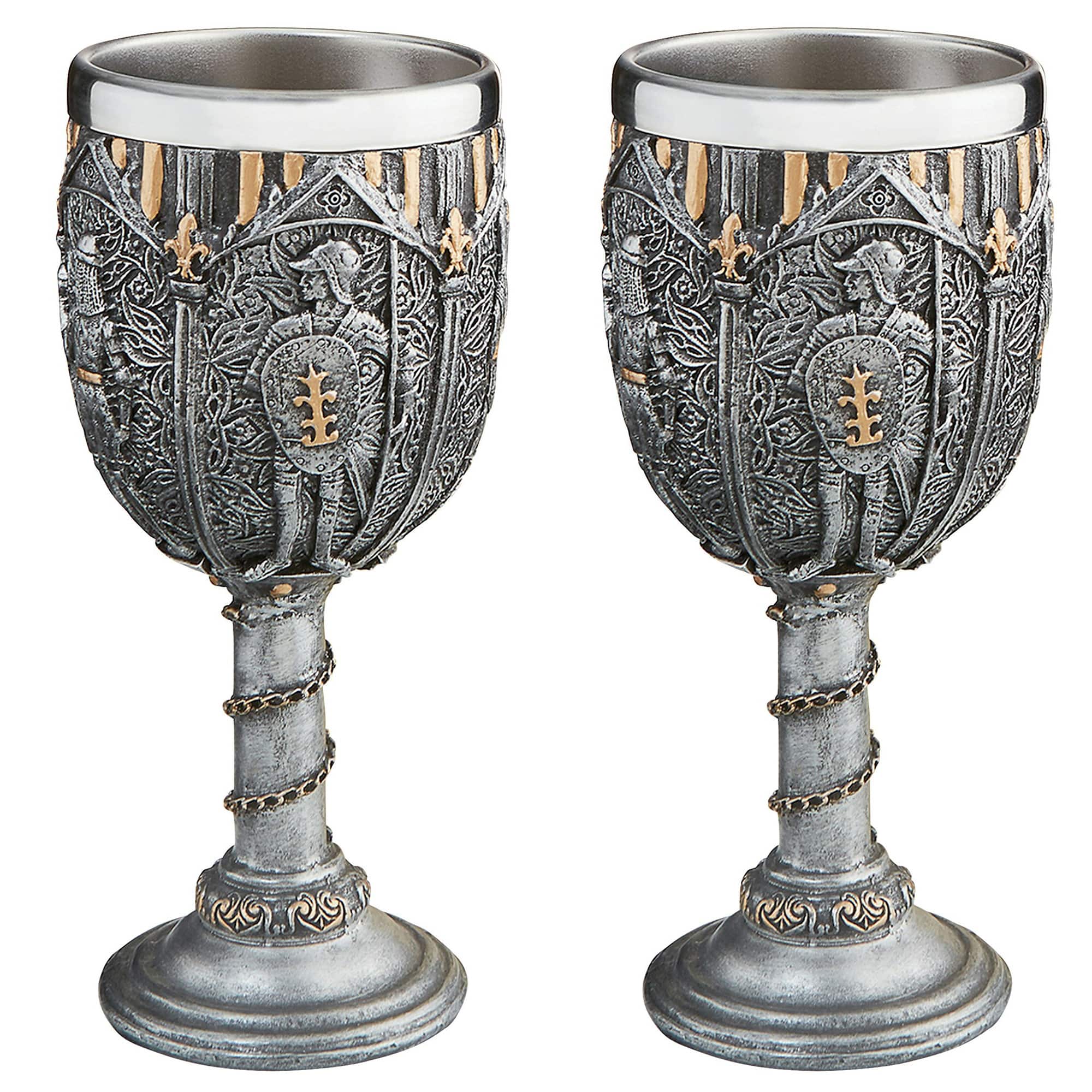 Legion of the King&#x27;s Knights Royal Gothic Goblet: Set of Two