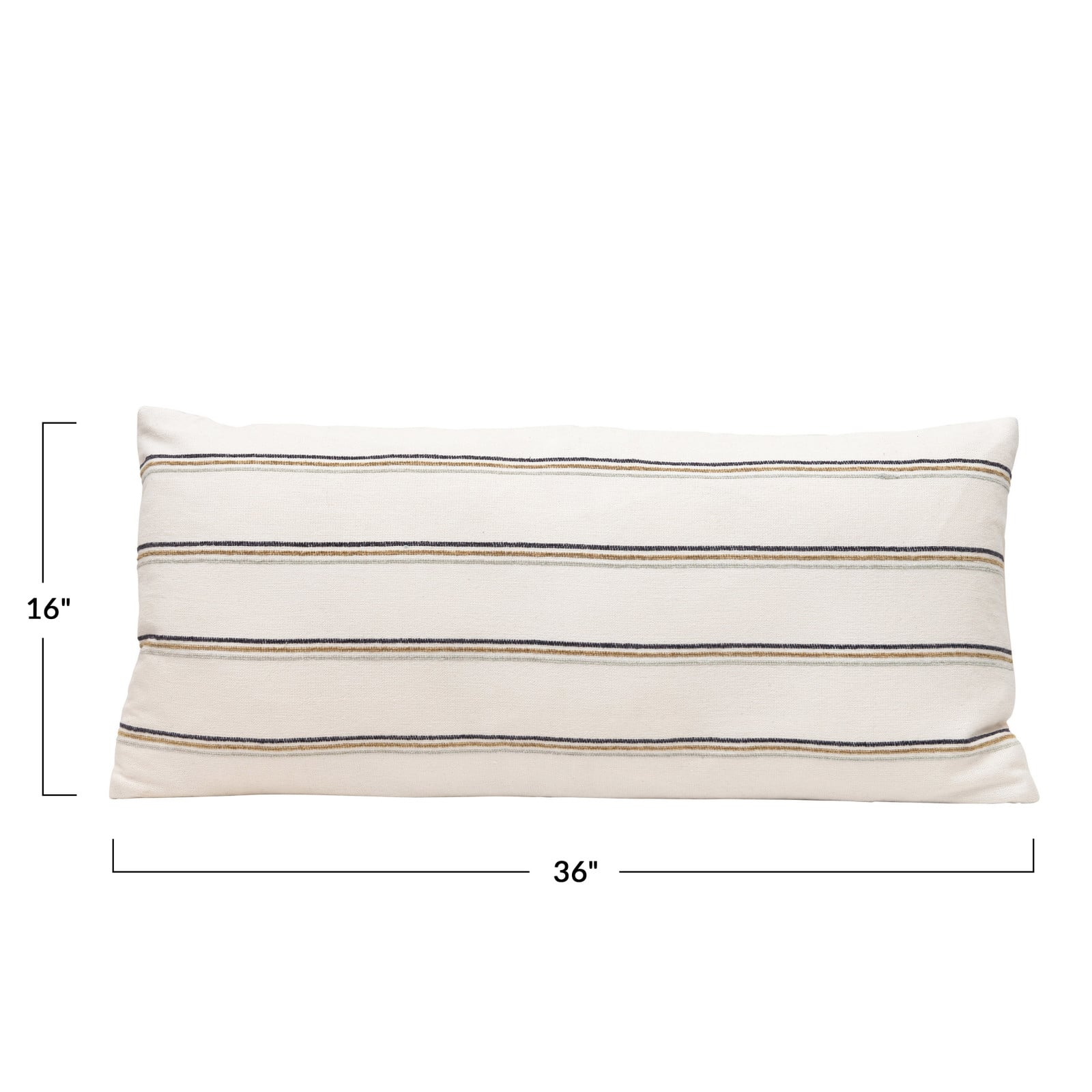Multicolor Stripe Lumbar Pillow