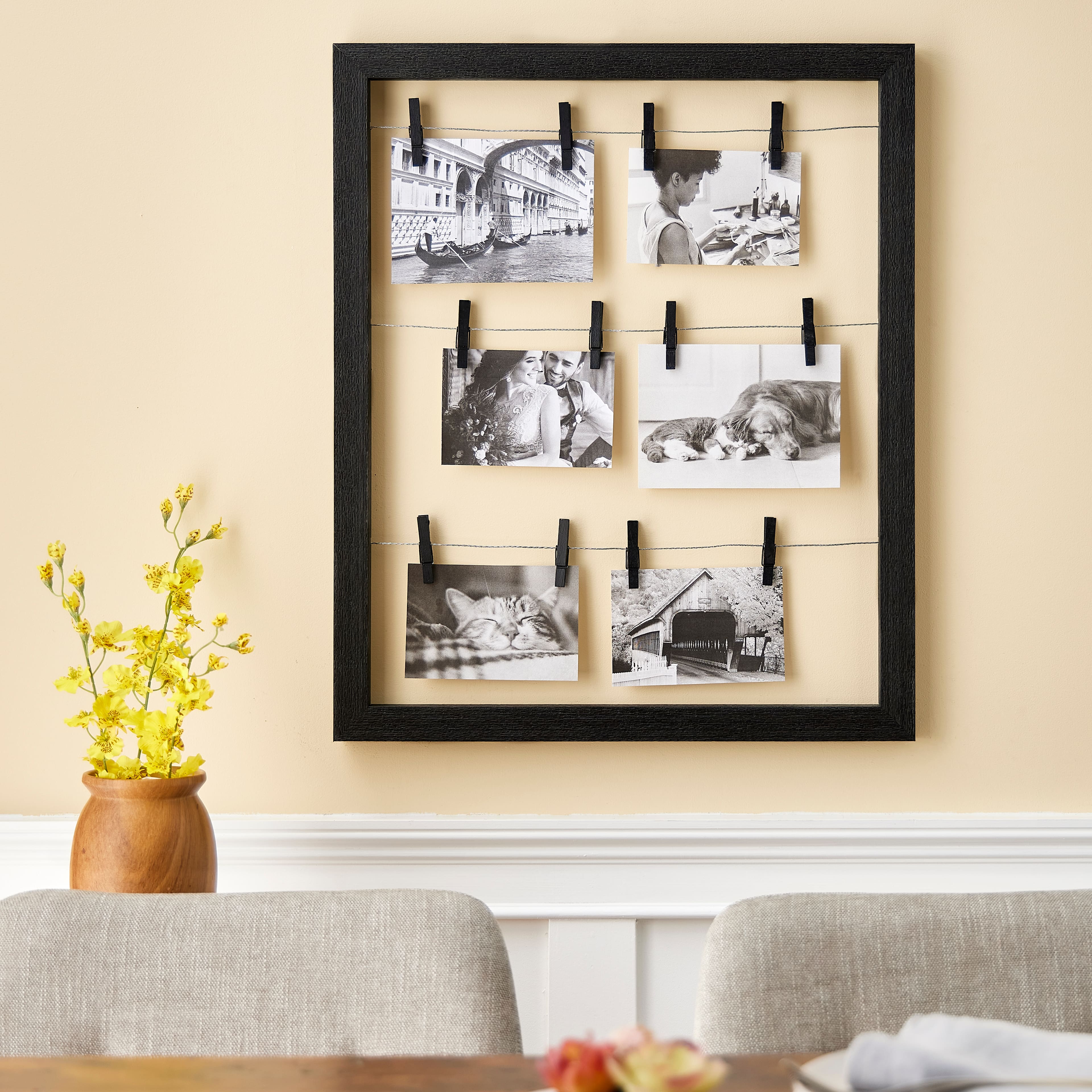 6 Pack: Black 20&#x22; x 24&#x22; Collage Clip Frame by Studio D&#xE9;cor&#xAE;