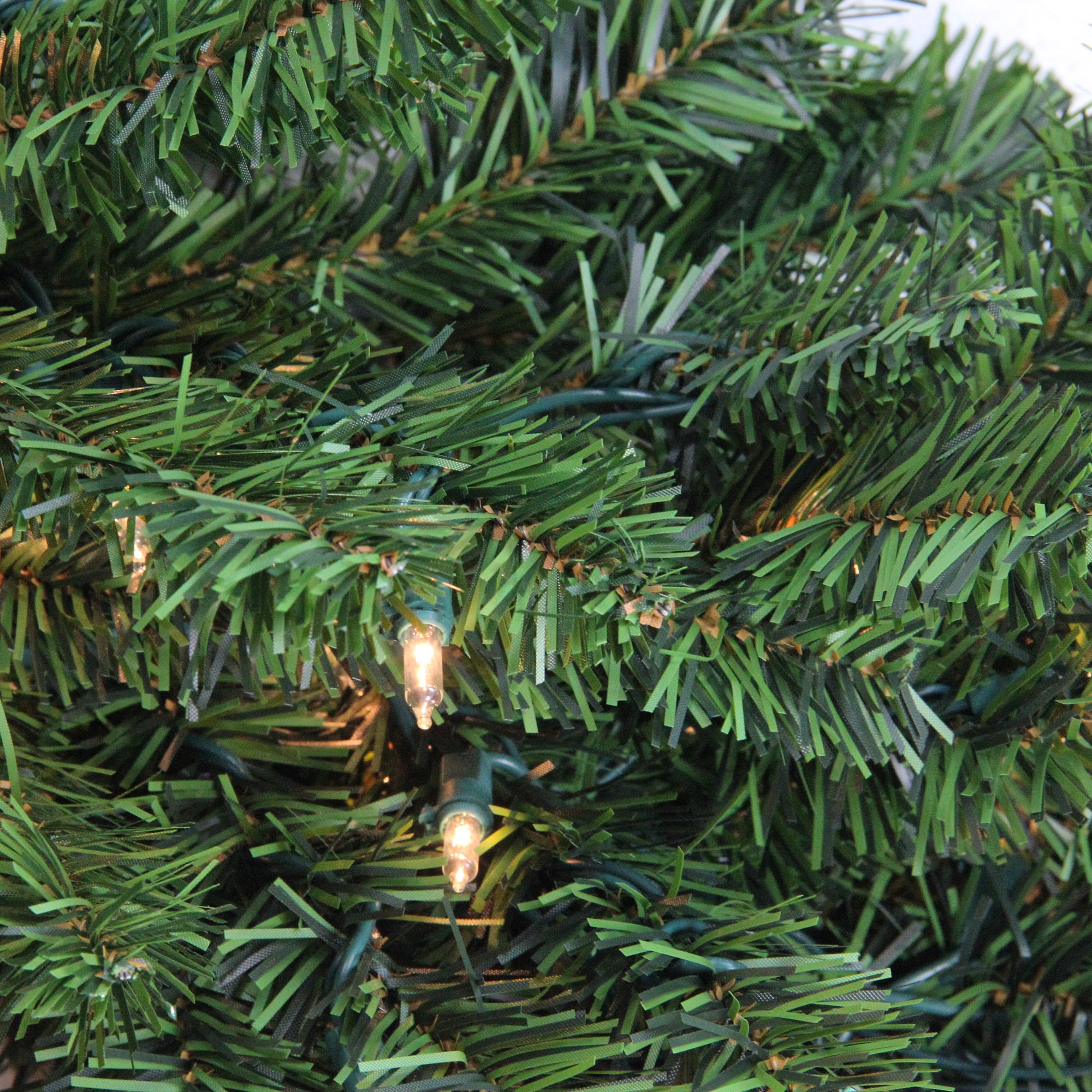 3.5ft. Clear Lights Canadian Pine Teardrop Door Swag
