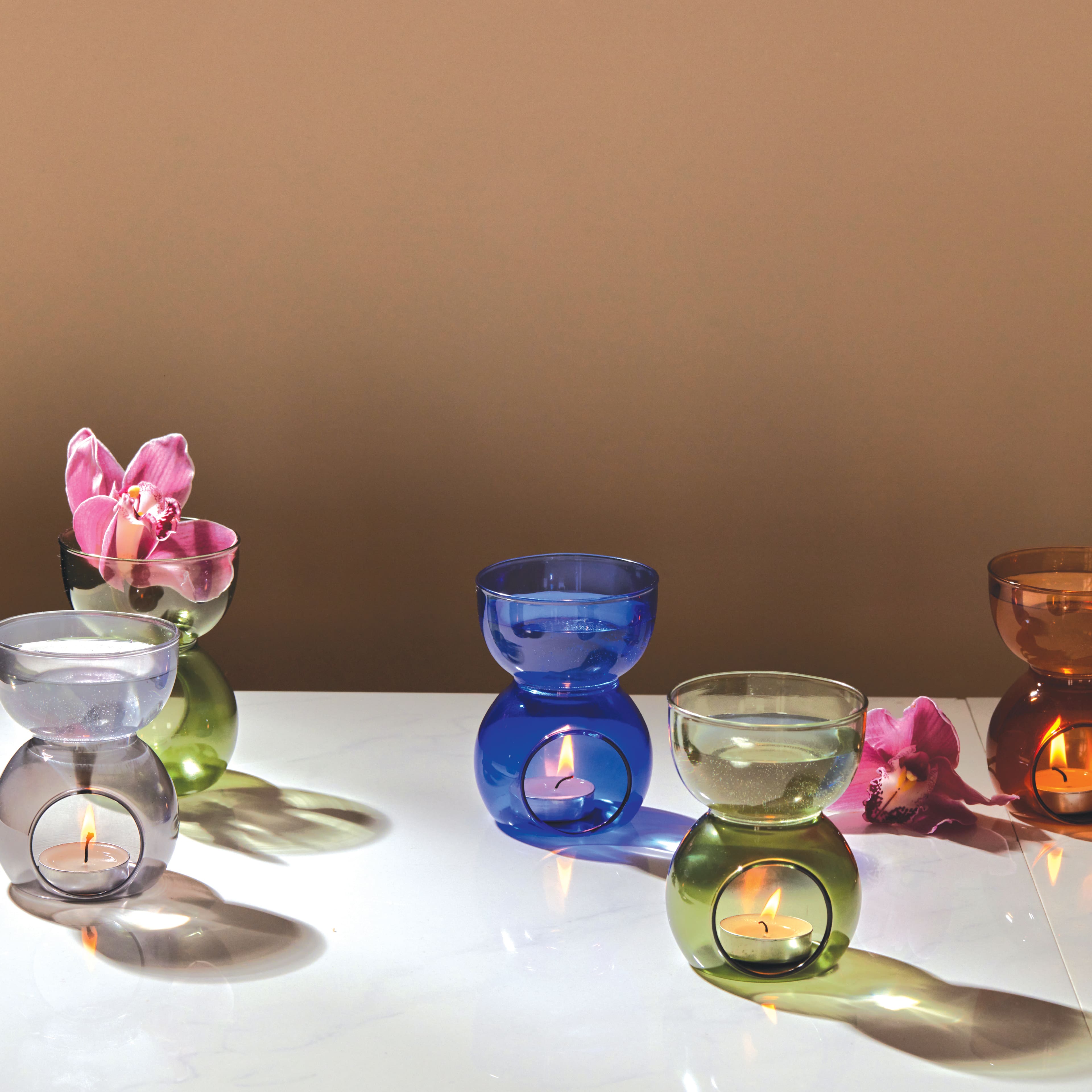 Paddywax Glass Essential Oil Burner &#x26; Tealight Candle