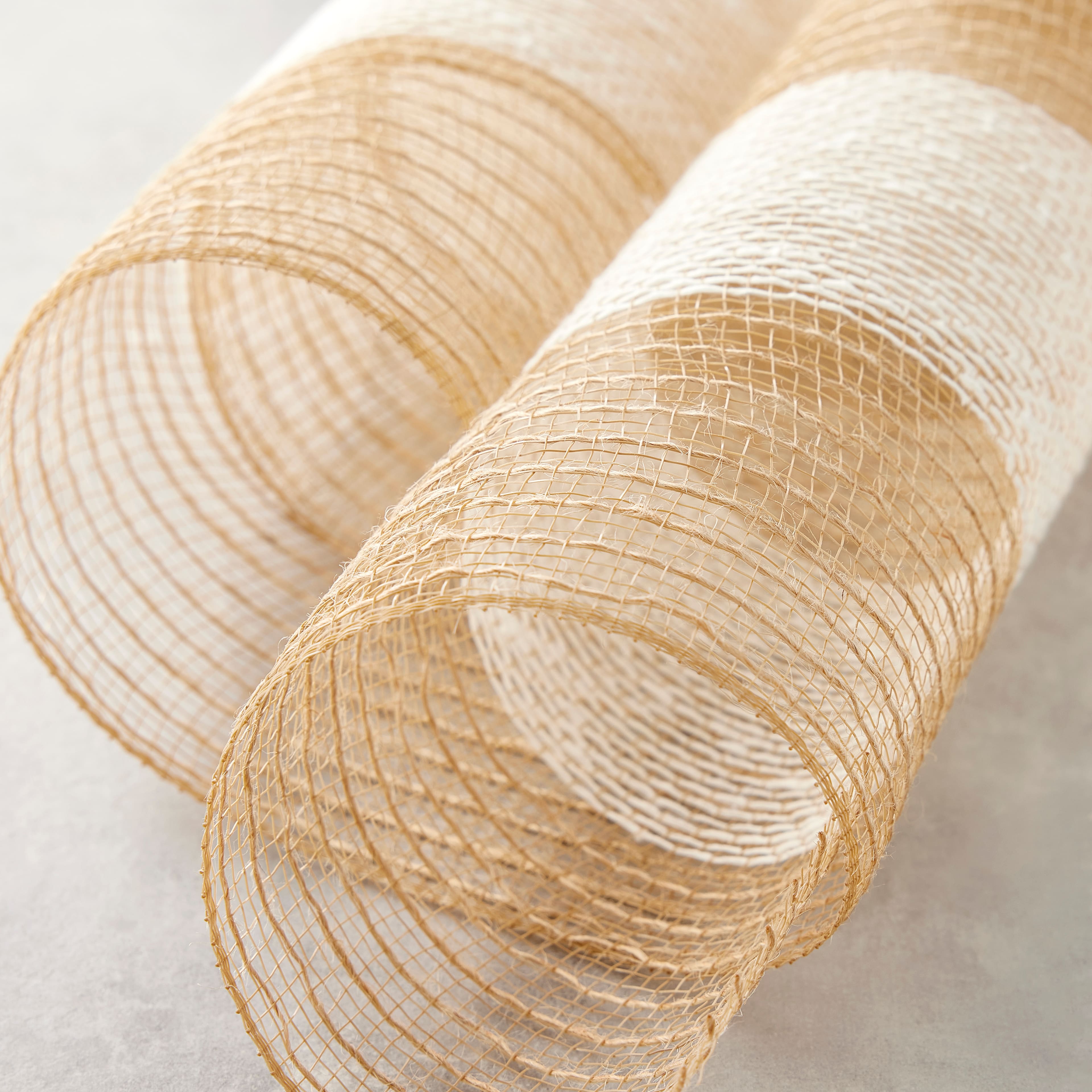 21" x 18ft. Jute Mesh Striped Ribbon by Celebrate It® Occasions™