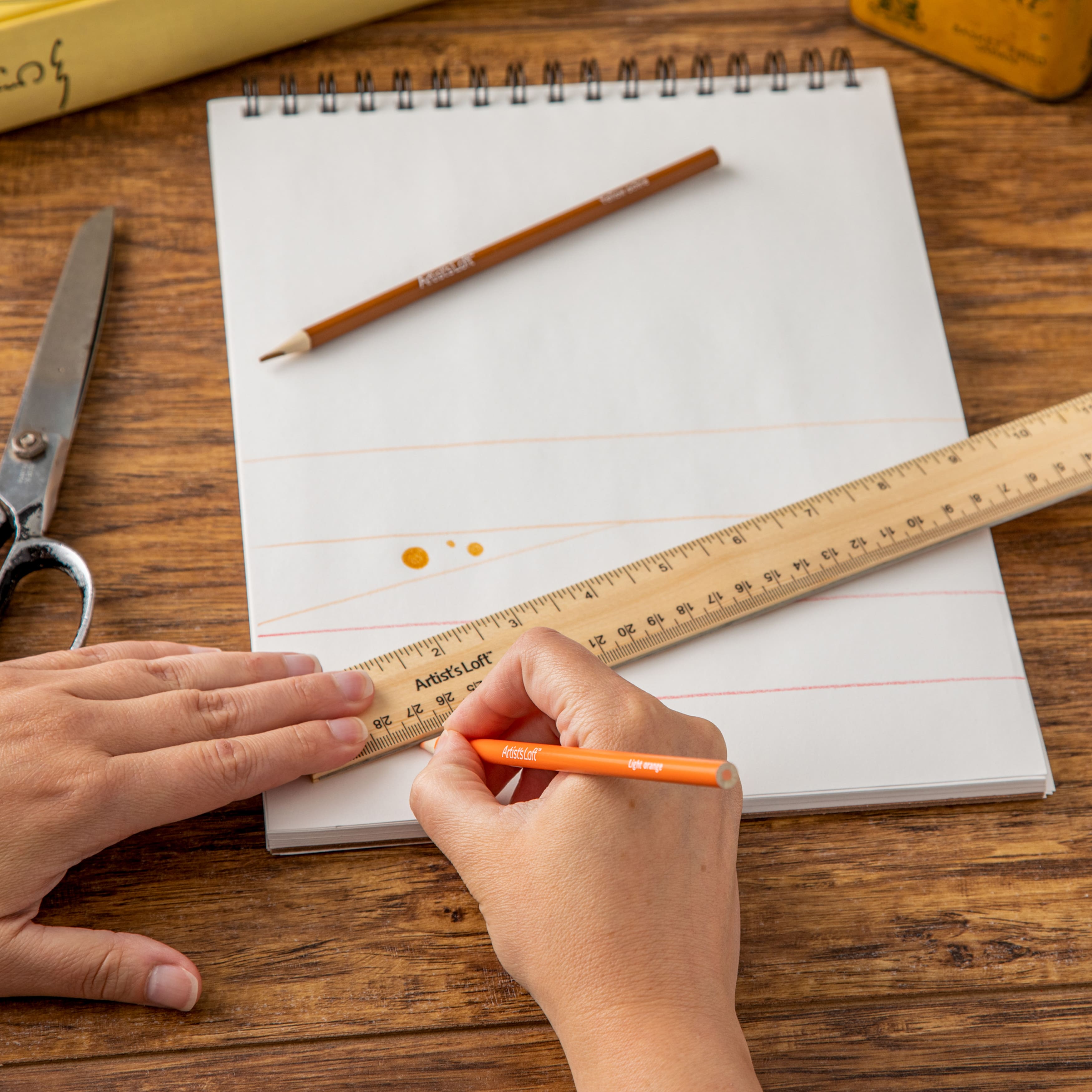 12 Pack: Wood Ruler by Artist&#x27;s Loft&#x2122;