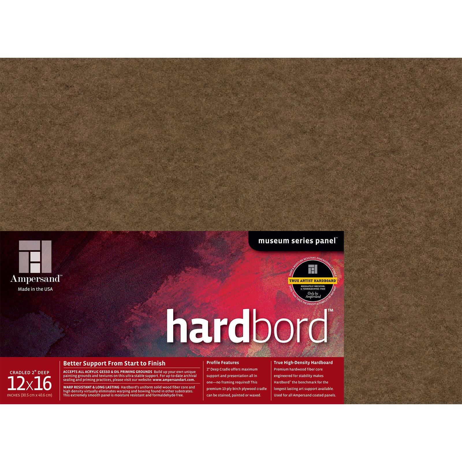 Ampersand™ Hardbord™ Cradled 2" Museum Series Panel™ Wood & Hardboard