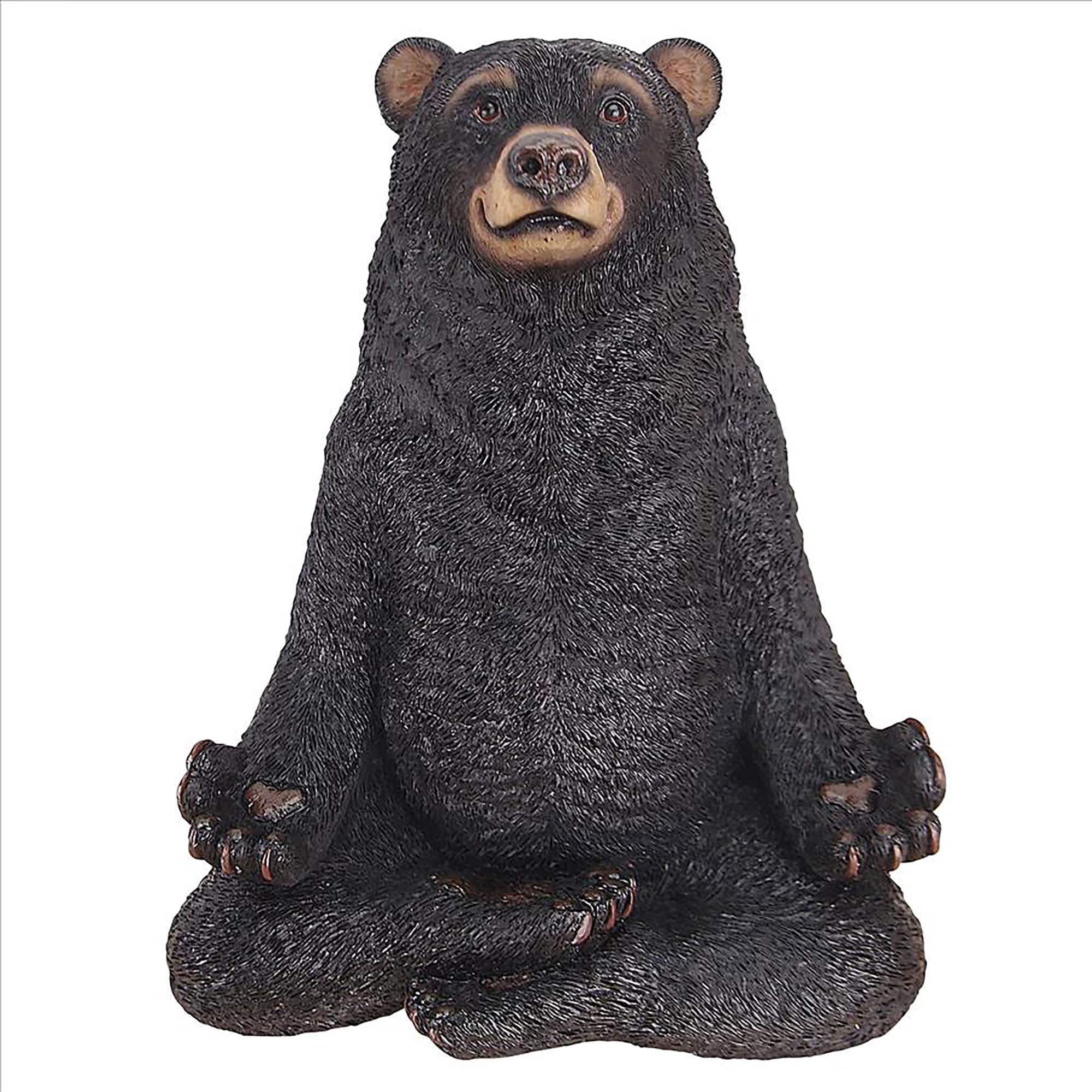 Design Toscano 8.5&#x22; Being One with the Honey Zen Bear Statue