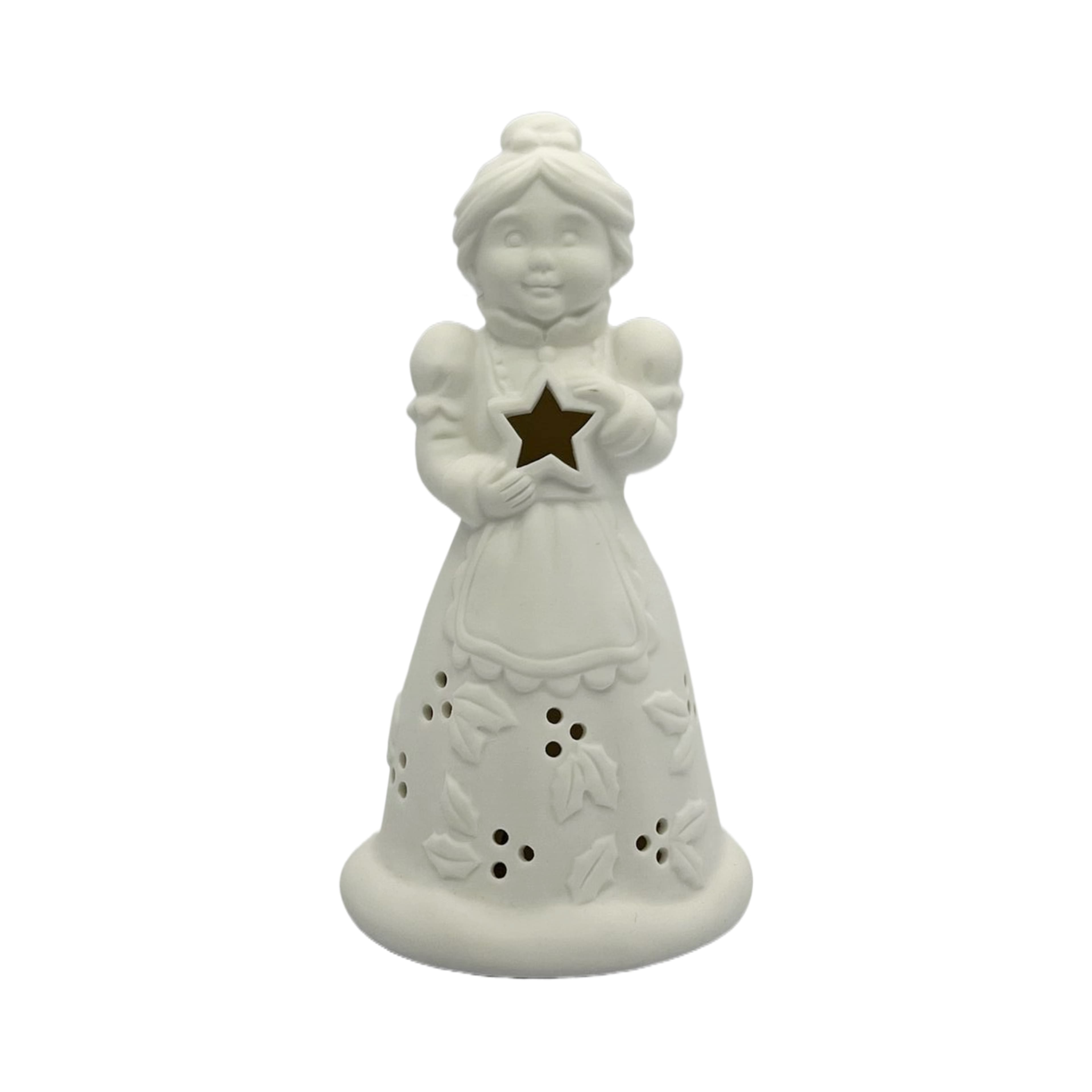7.5&#x22; LED DIY Ceramic Mrs. Claus D&#xE9;cor by Make Market&#xAE;