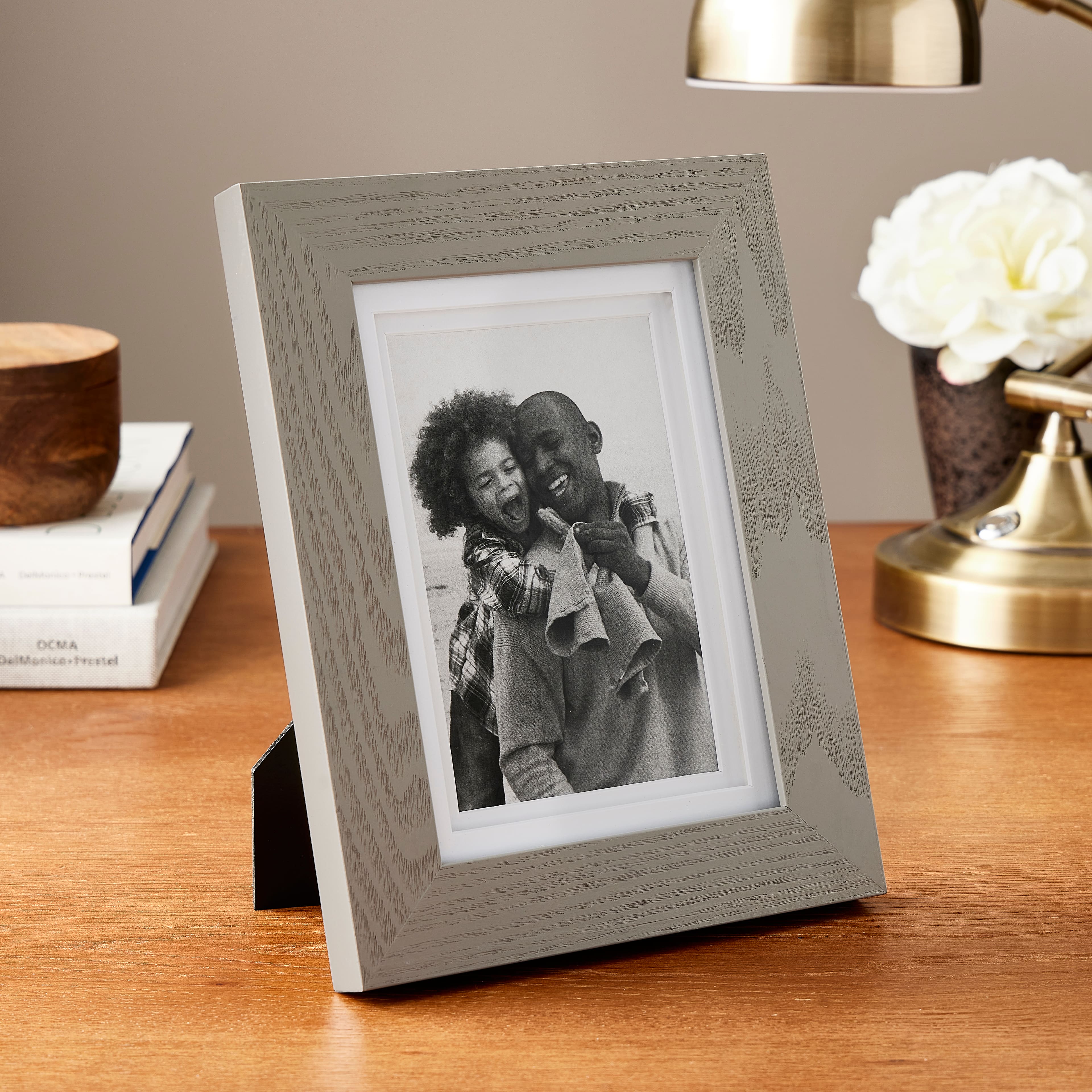 8 Pack: Gray Gallery Frame with Double Mat by Studio D&#xE9;cor&#xAE;