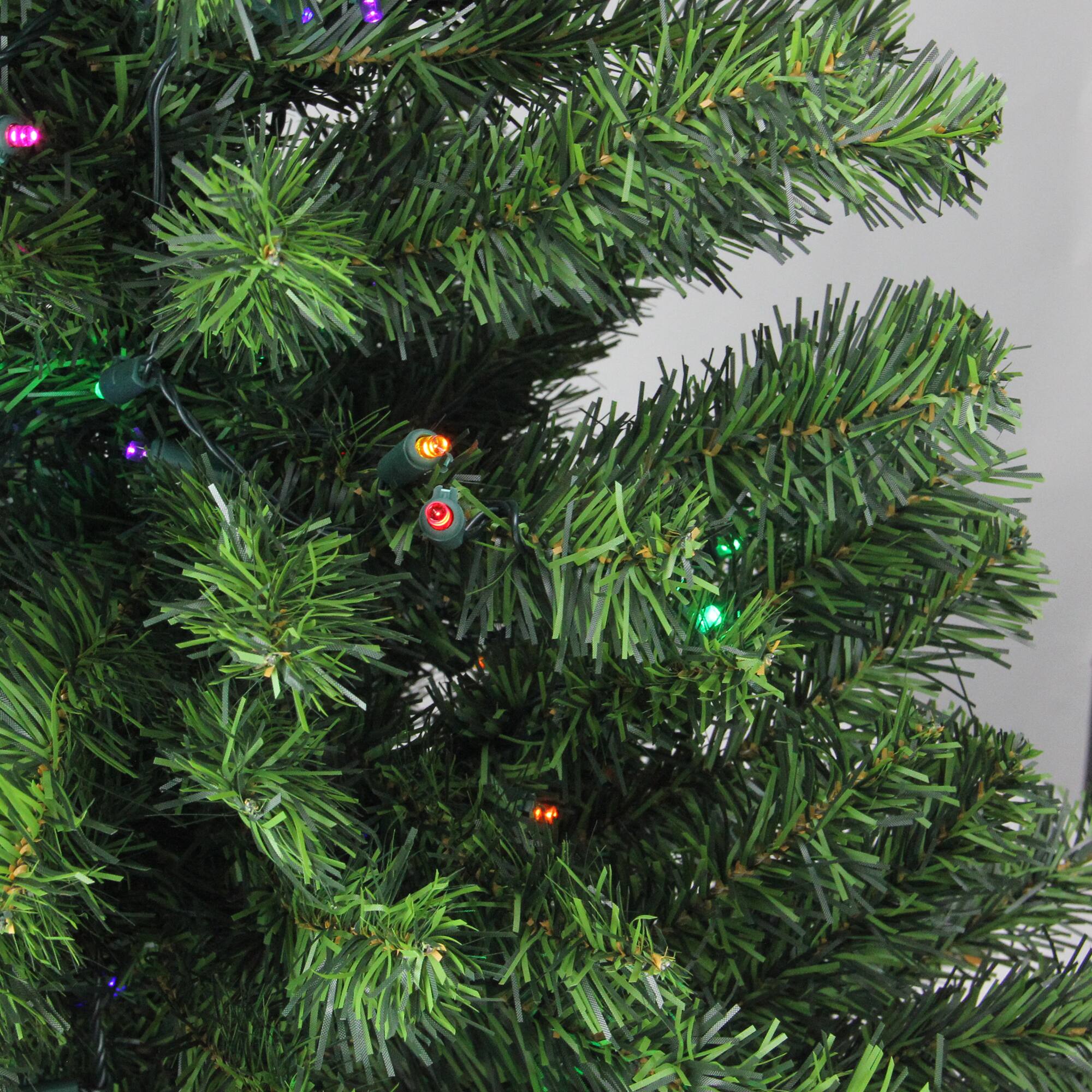 3ft. Pre-Lit Canadian Pine Artificial Christmas Tree, Multicolor LED Lights