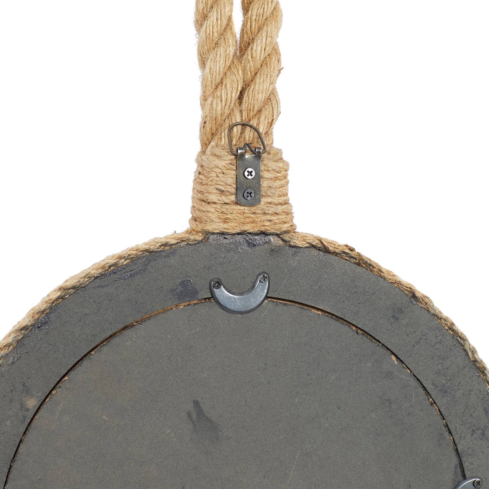 Natural Brown Rope Coastal Wall Mirrors Set