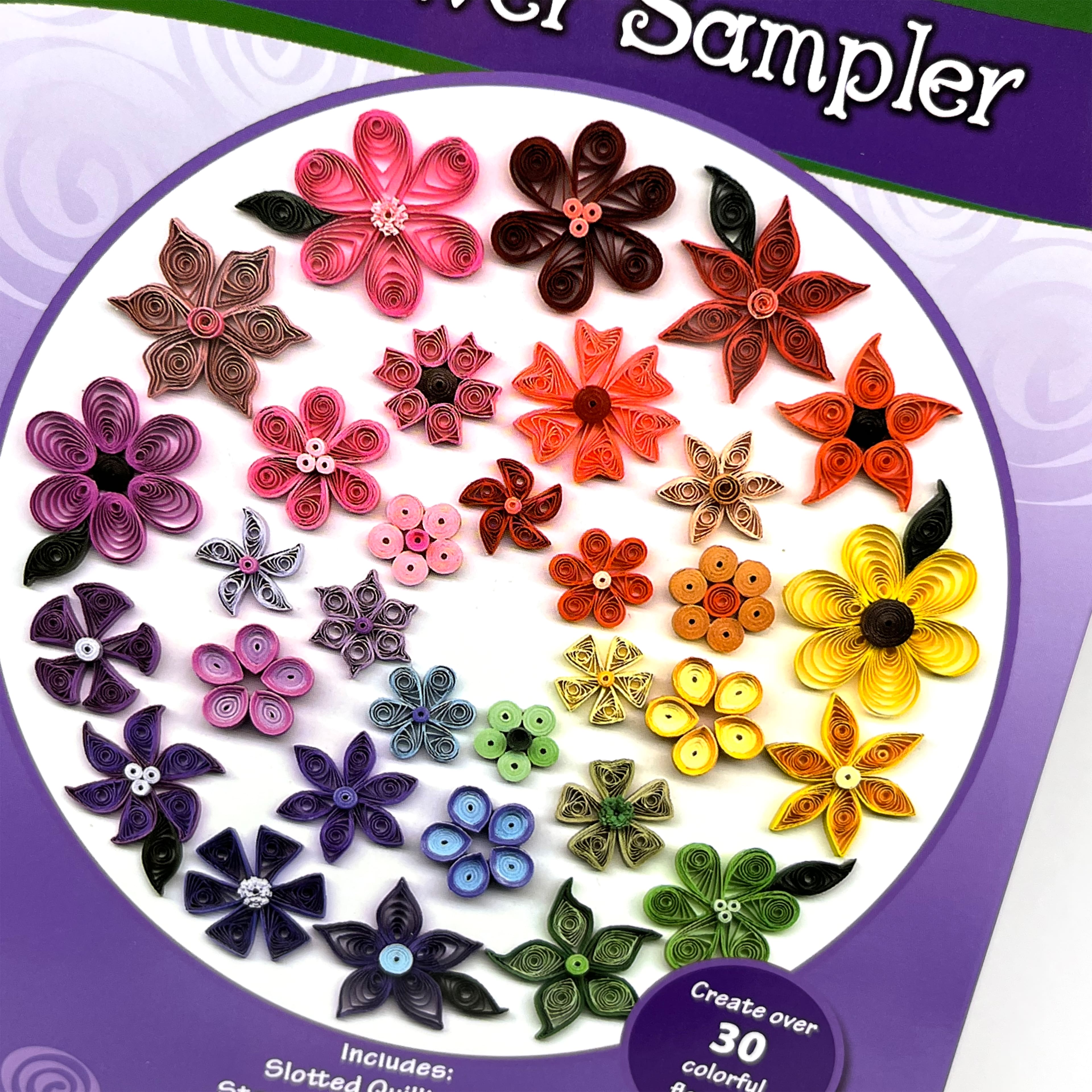 12 Pack: Quilled Creations™ Flower Sampler Quilling Kit