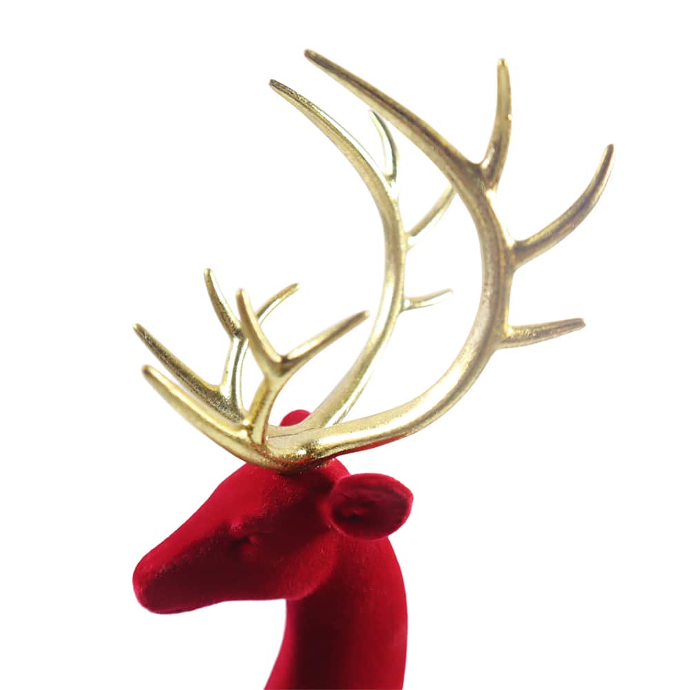 Flocked Standing Reindeer Tabletop D&#xE9;cor by Ashland&#xAE;