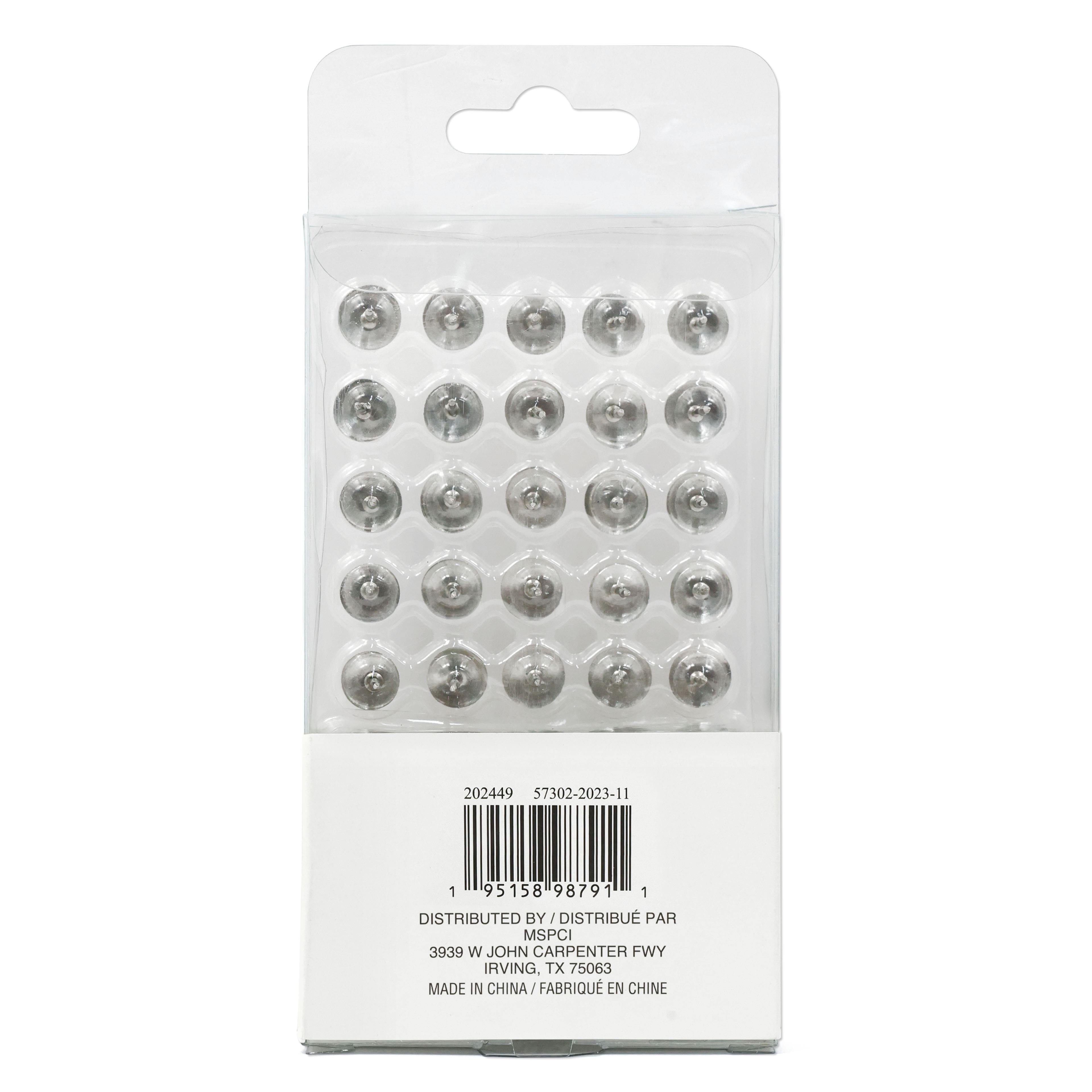 Silver Thumb Tacks by B2C&#xAE; 150ct.