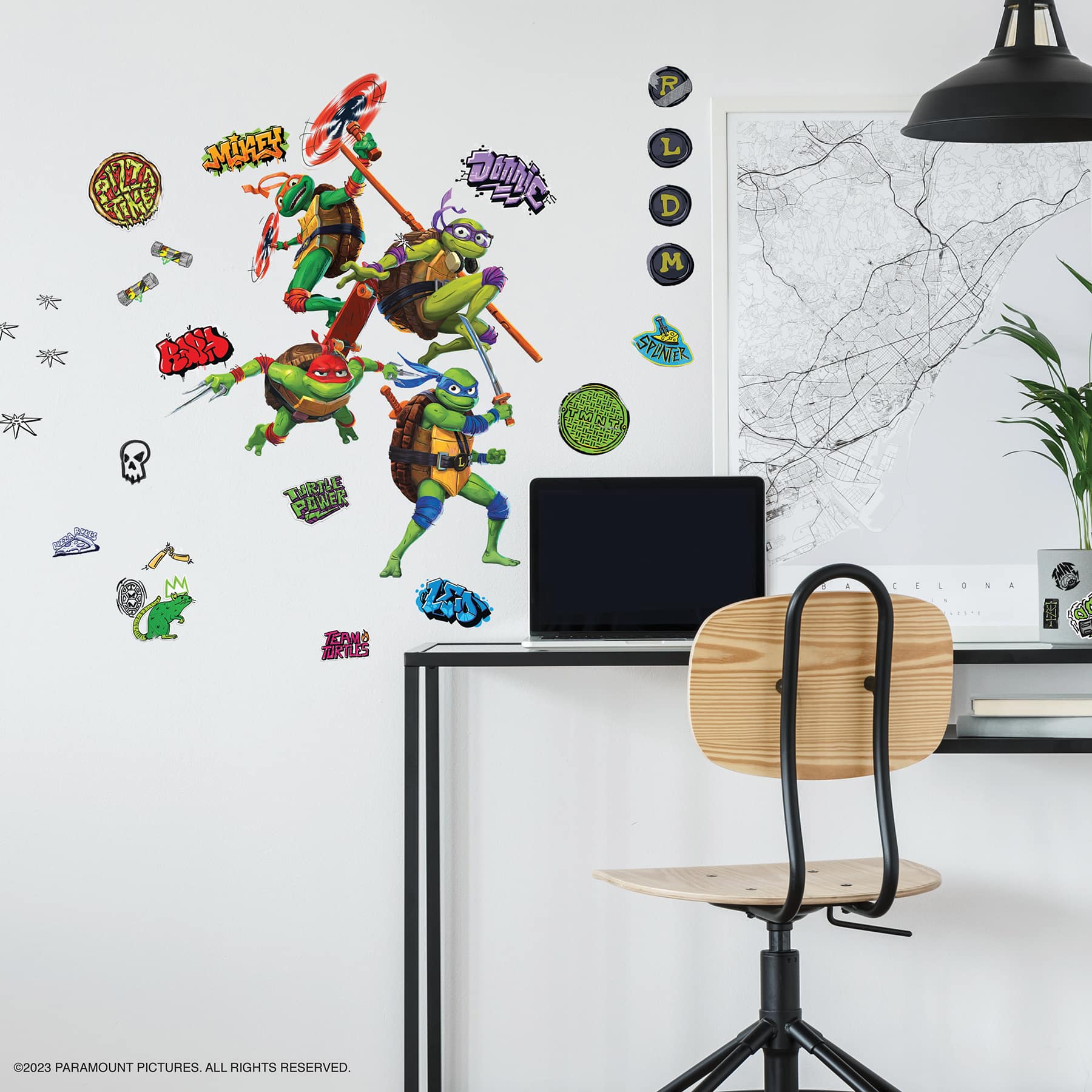 RoomMates Teenage&#xA0;Mutant&#xA0;Ninja Turtles&#xA0;Mutant&#xA0;Mayhem&#xA0;Characters&#xA0;Peel &#x26; Stick Wall Decals