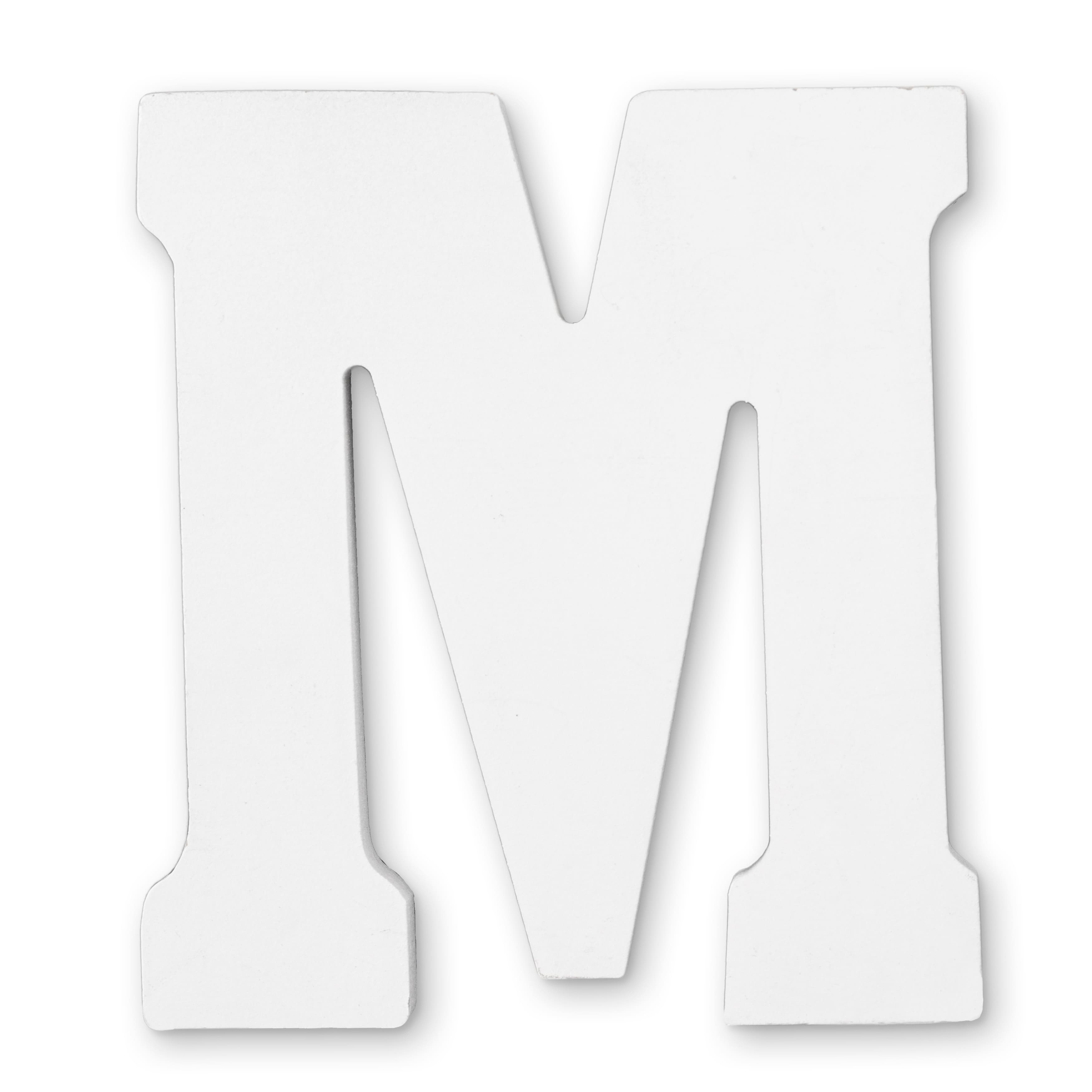 12 Pack: 4.75&#x22; White Wood Letter by Make Market&#xAE;