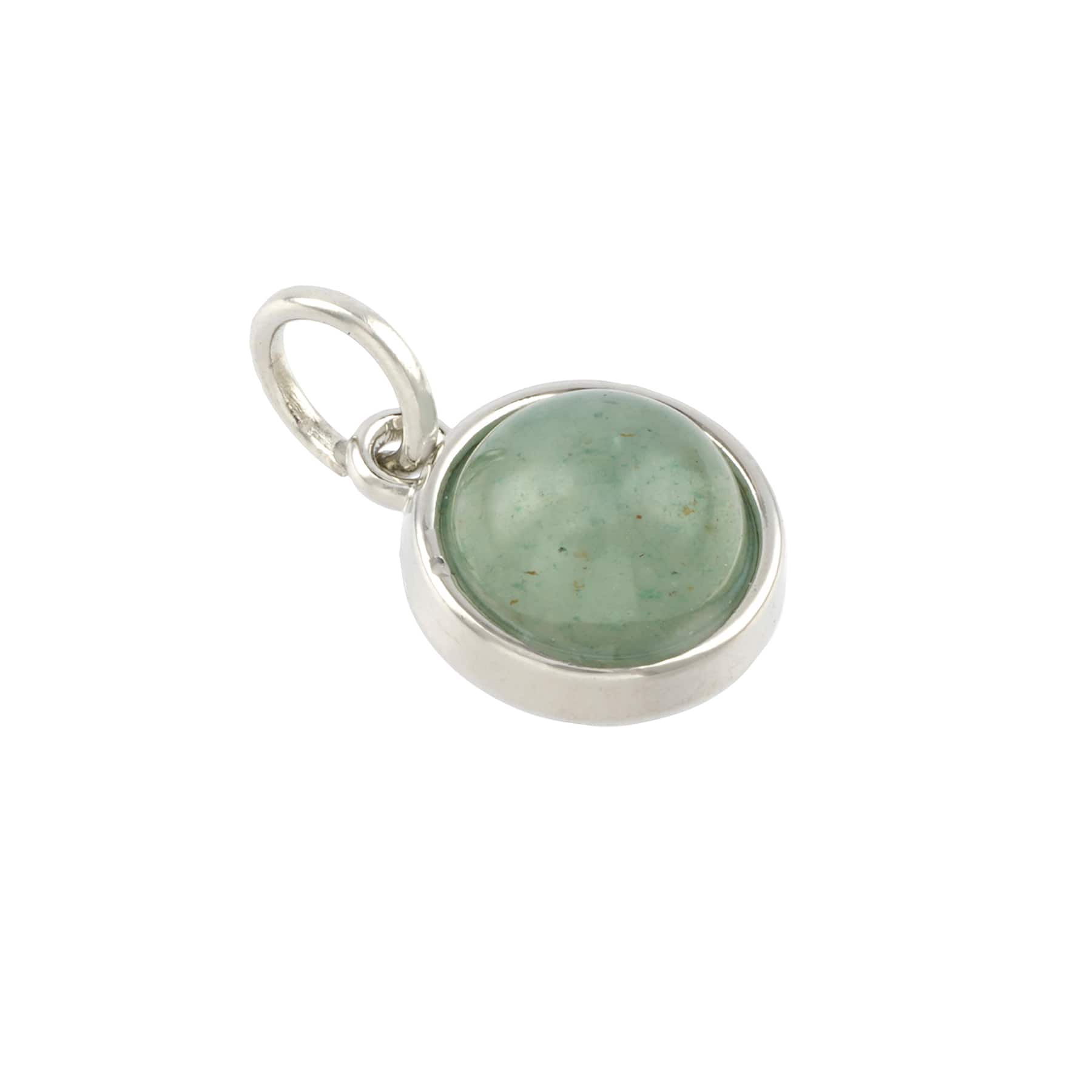 Breloque ronde en aventurine vert de Bead Landing