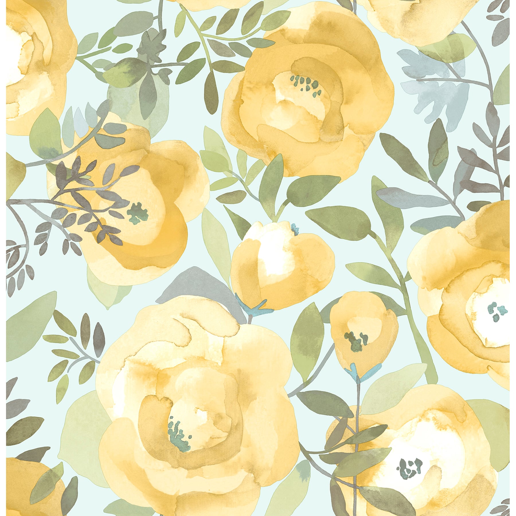 NuWallpaper Peachy Keen Yellow Peel & Stick Wallpaper