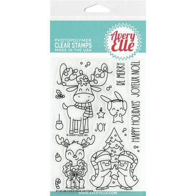 Avery Elle Christmas Critters Clear Stamp Set | Michaels