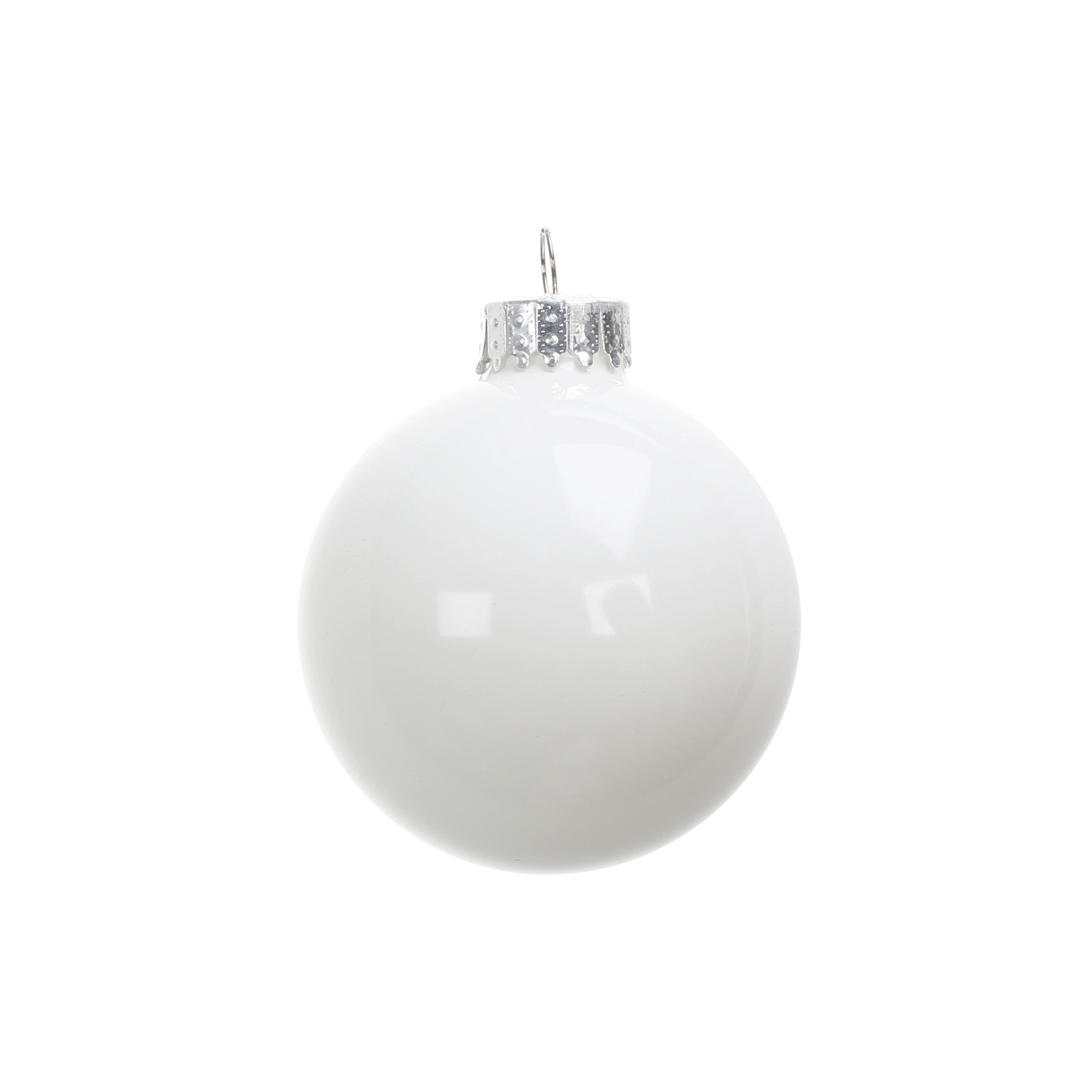 8 Pack 2.5&#x22; Shiny Glass Ball Ornaments by Ashland&#xAE;