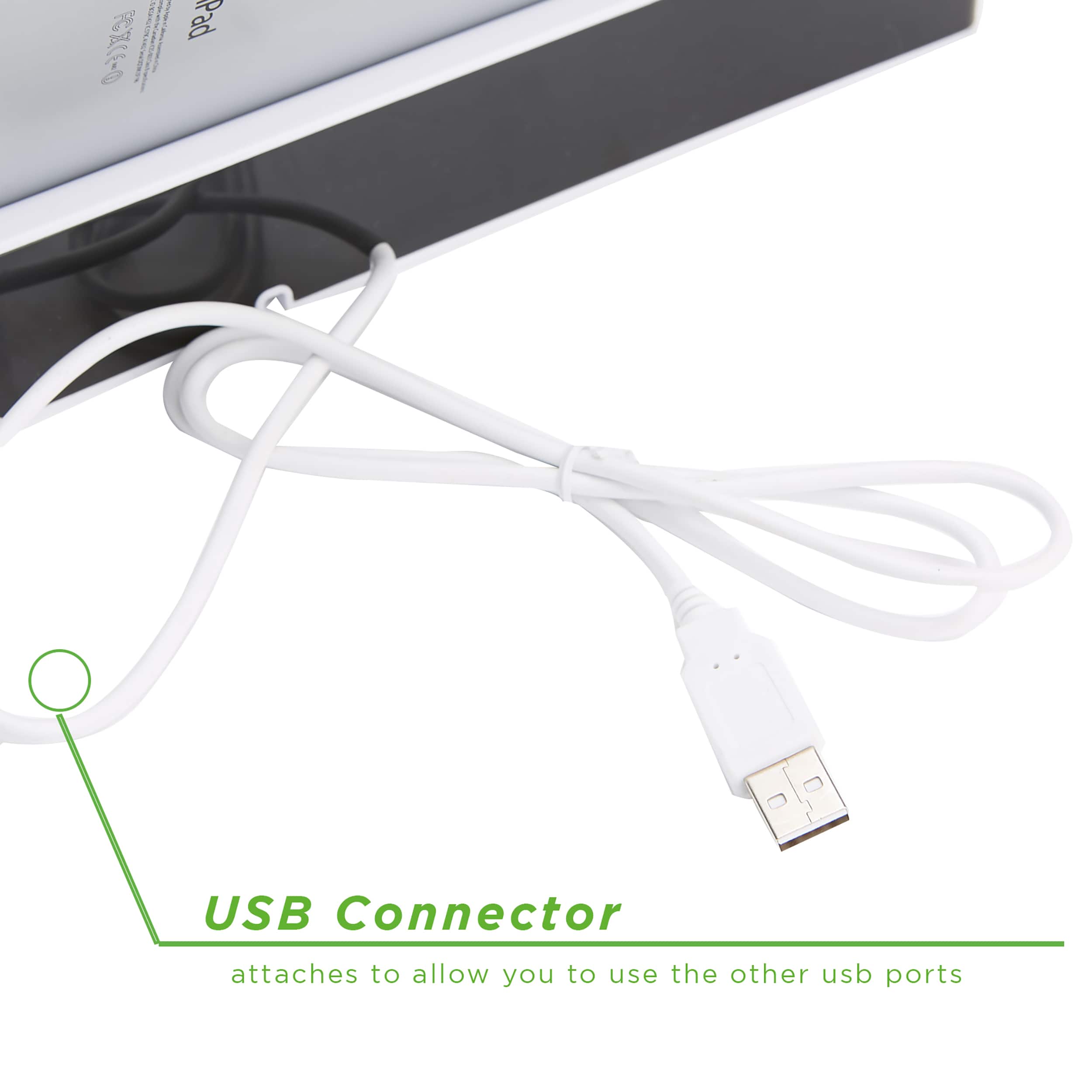 Mind Reader Black USB Port Charging Desk Organizer