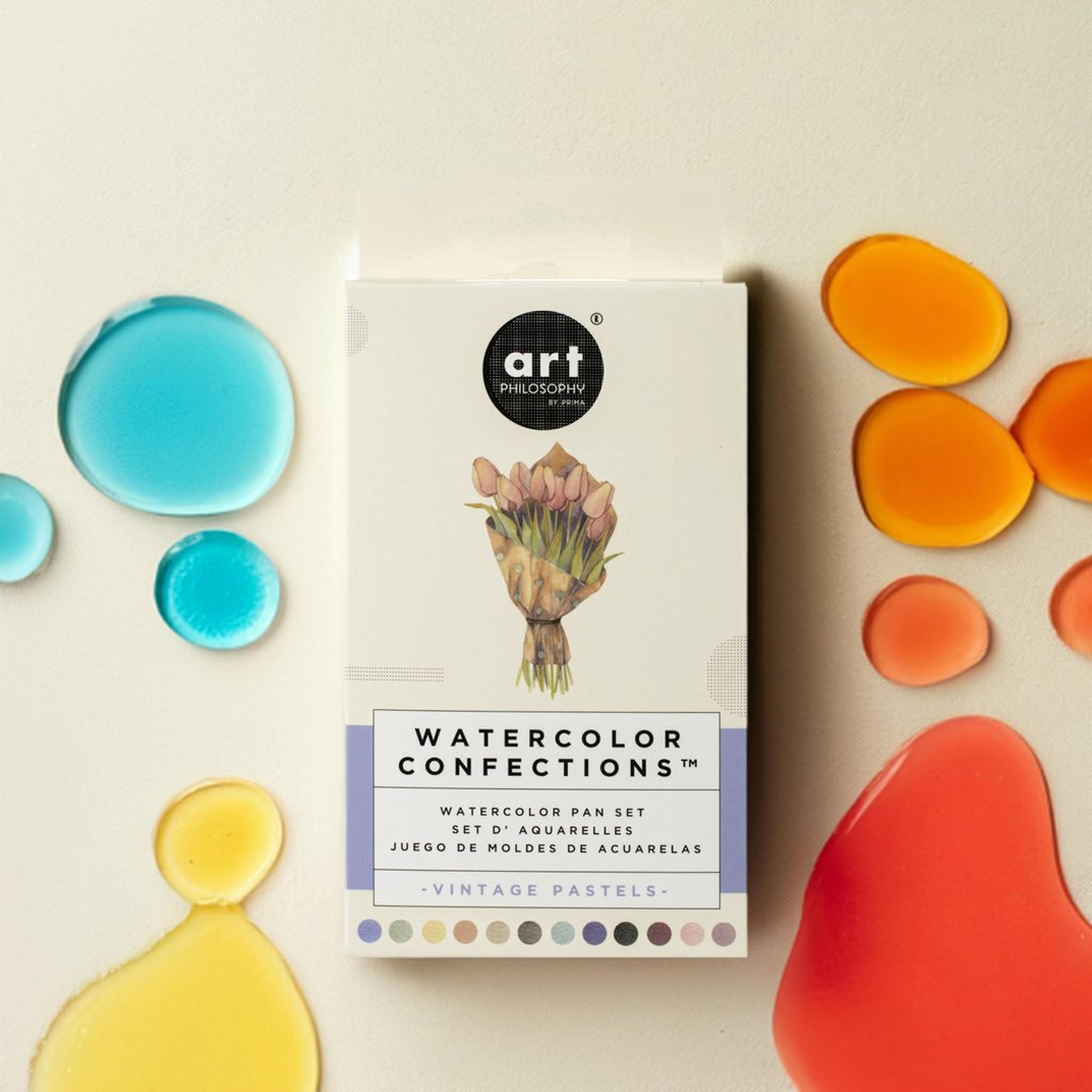 Prima&#xAE; Watercolor Confections Vintage Pastel Watercolor Pans