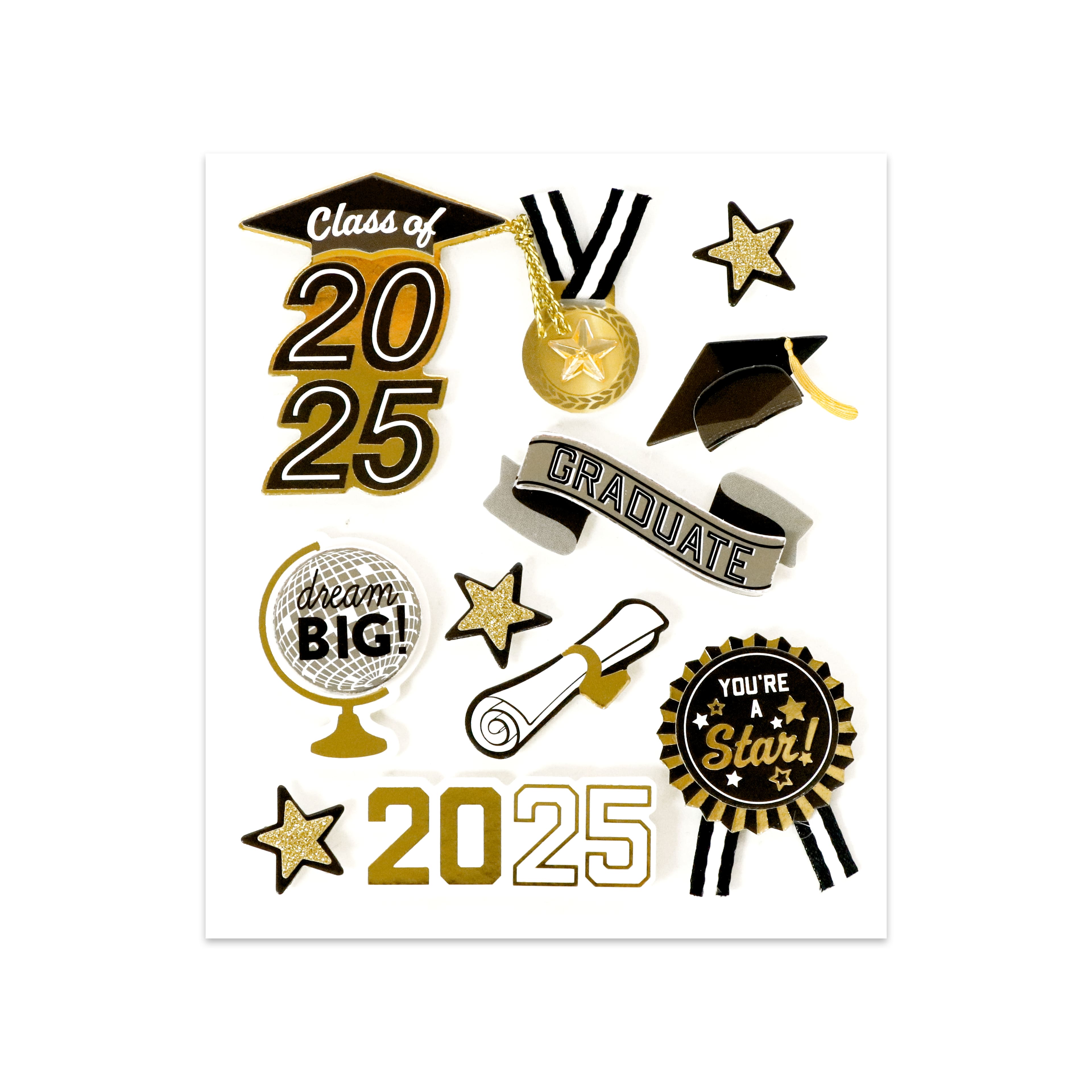 Dimensional Graduation Medal Stickers by Recollections&#x2122;