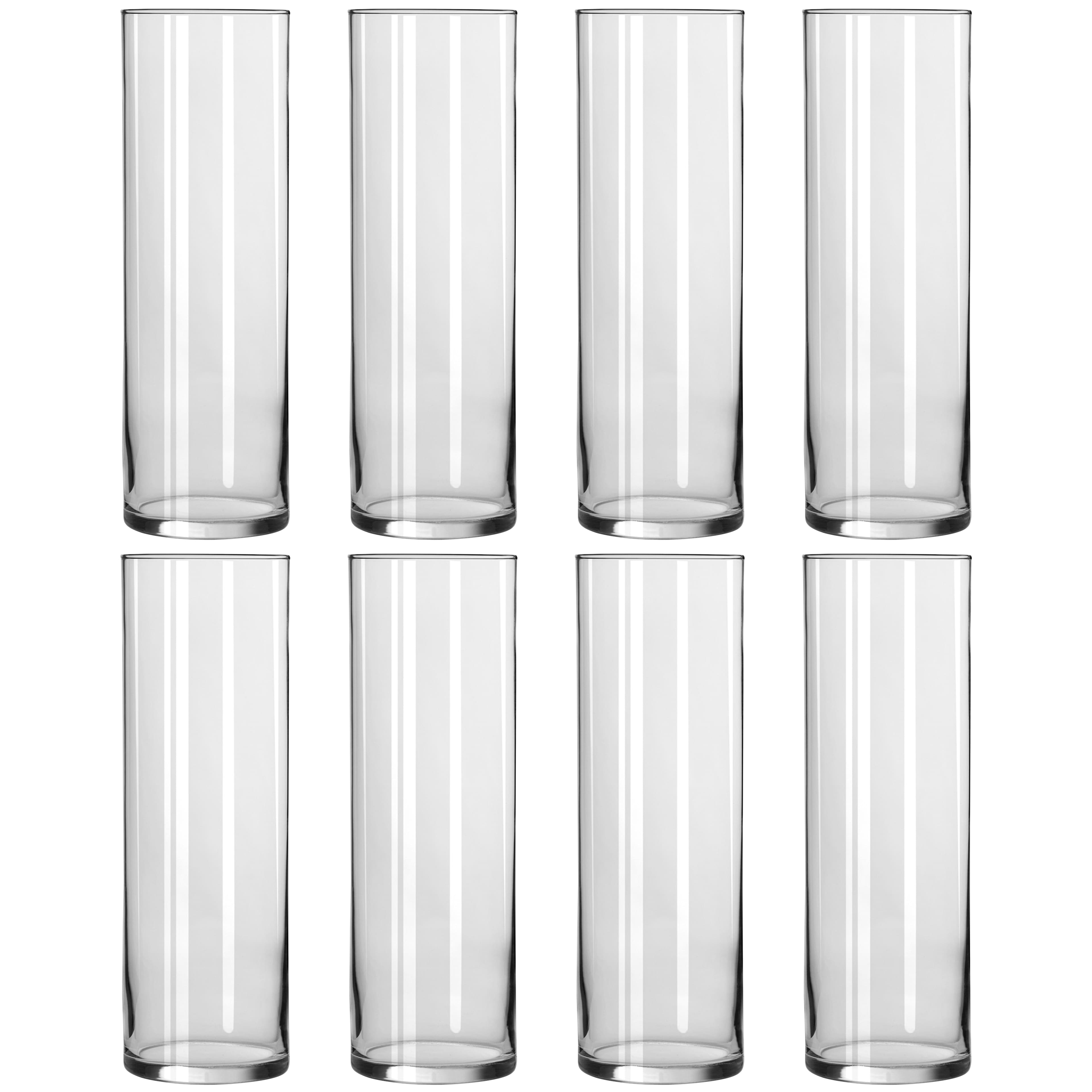 8 Pack: 10.5" Cylinder Glass Vase by Ashland®