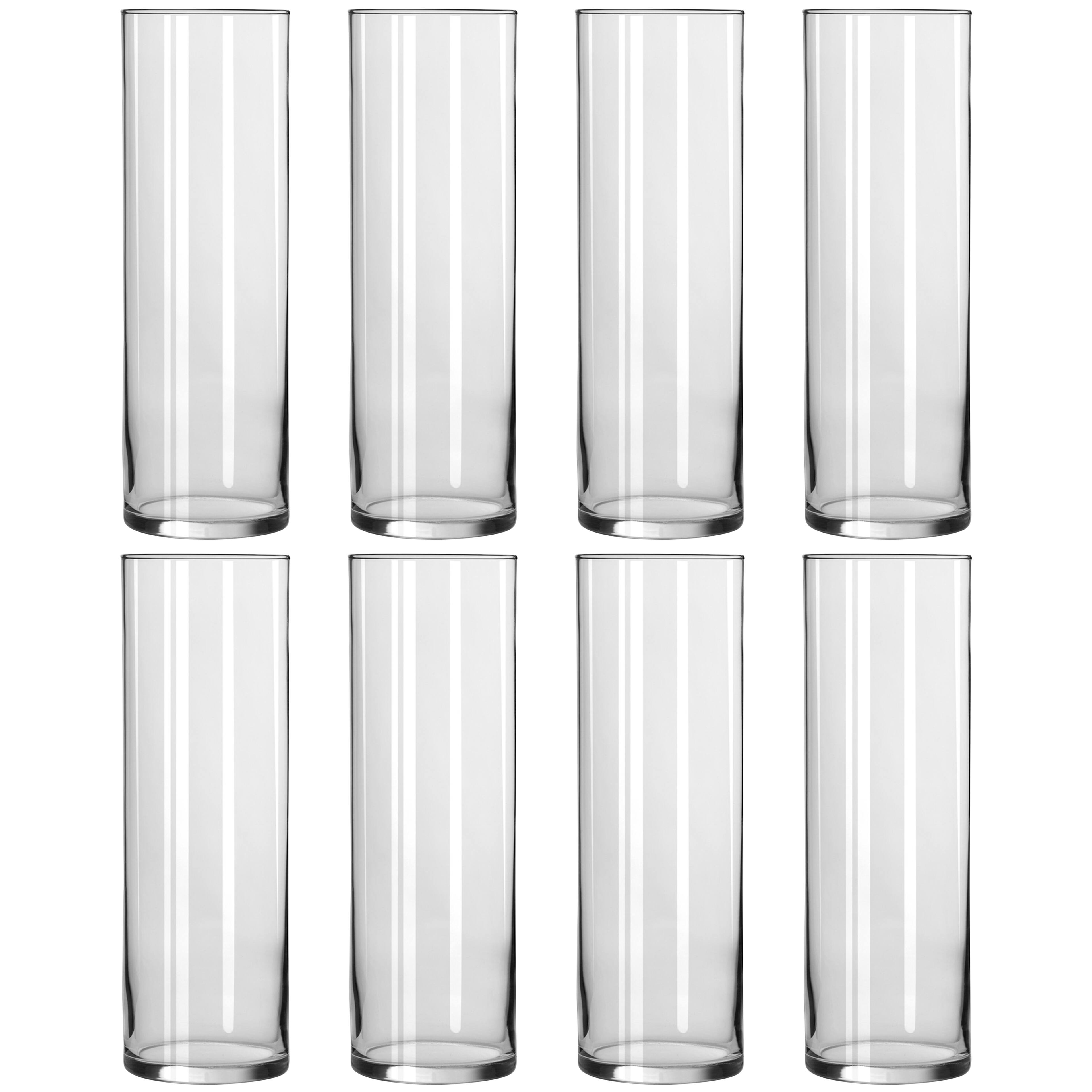 8 Pack: 10.5" Cylinder Glass Vase by Ashland®