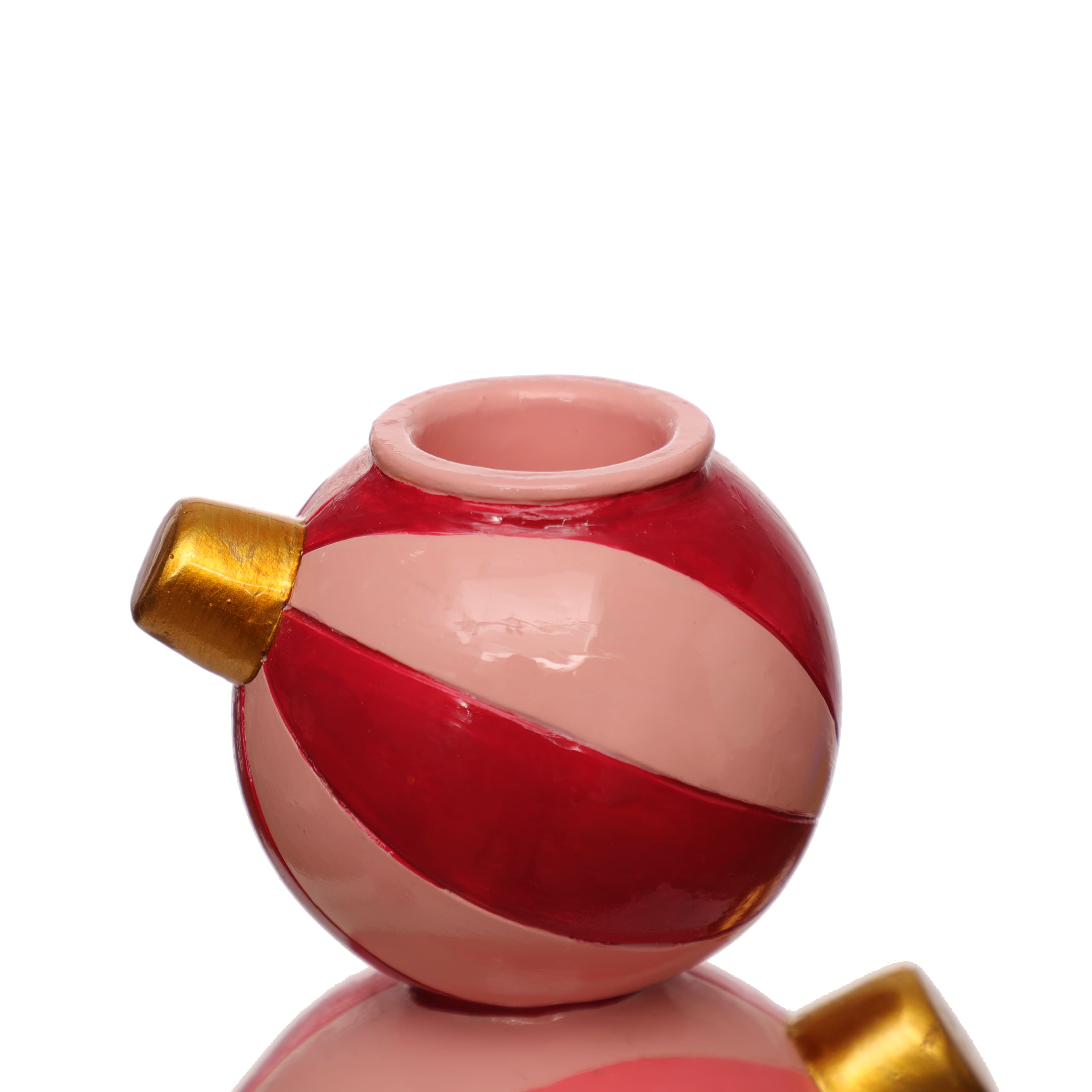 8&#x22; Ball Ornament Stack Candle Holder by Ashland&#xAE;