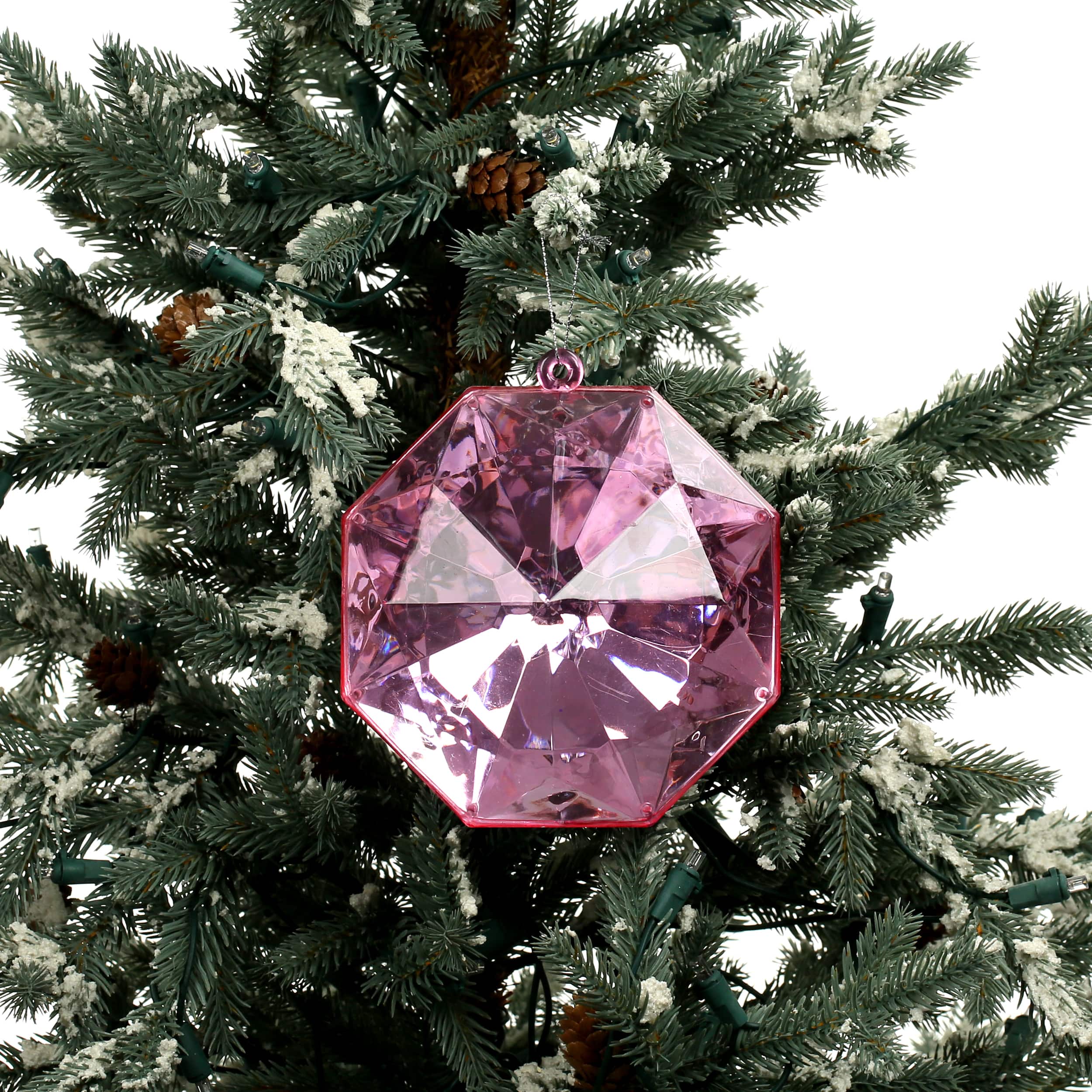6&#x22; Faceted Round Gem Ornament by Ashland&#xAE;