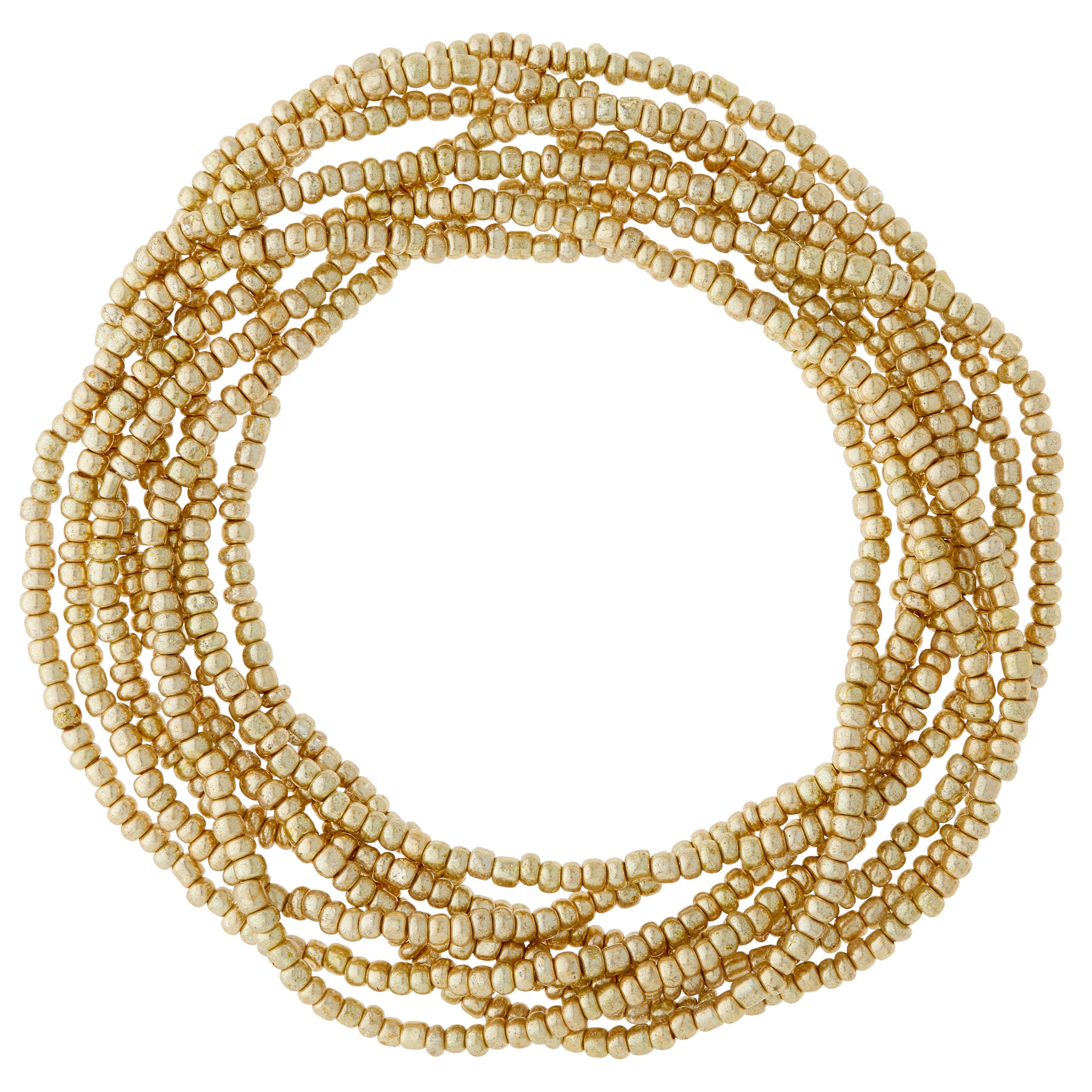12 Pack: Light Gold Glass Seed Beads, 6/0 by Bead Landing™
