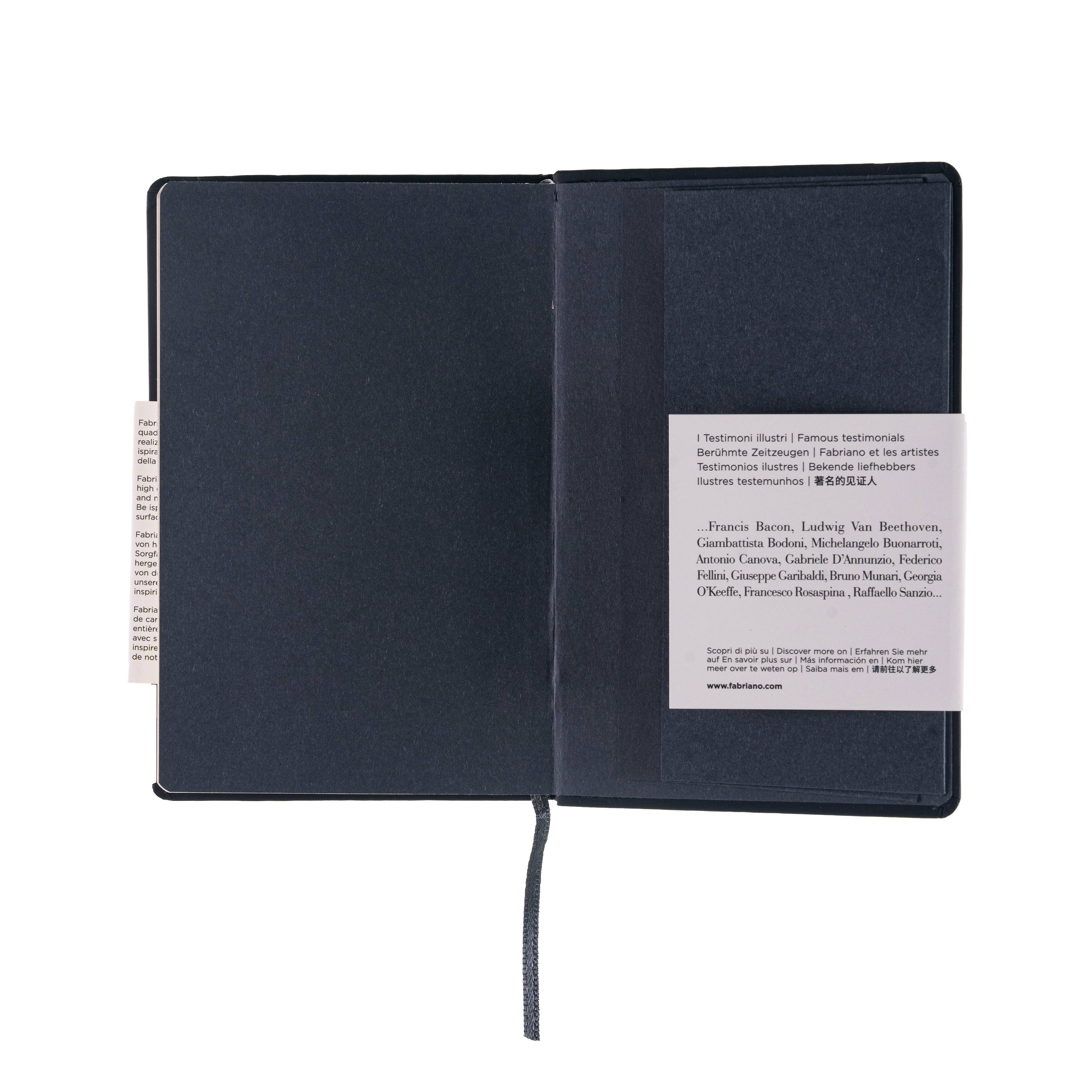 Fabriano® Ispira Black Hard-Cover Dotted Notebook