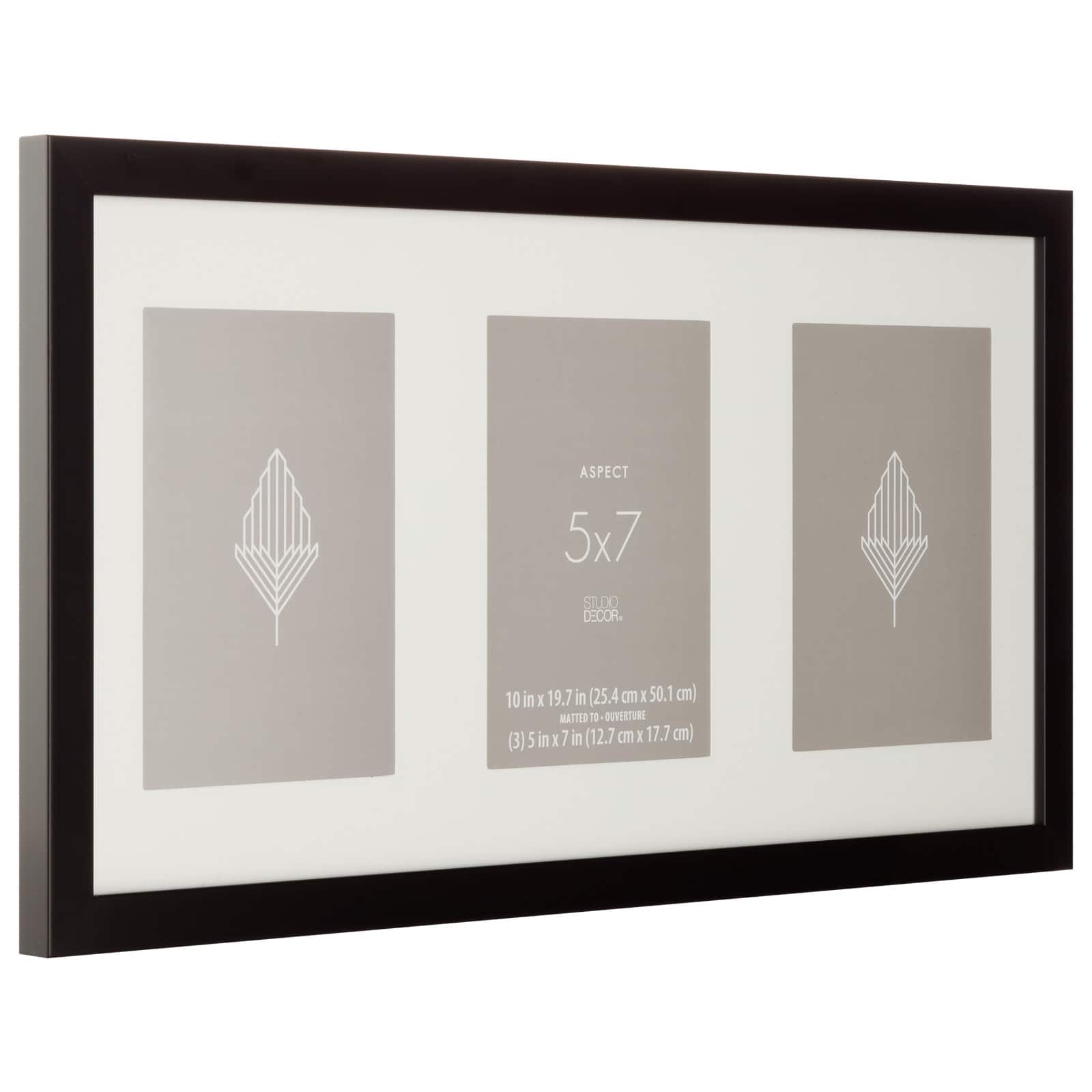 3 Opening Black 5&#x22; x 7&#x22; Collage Frame, Aspect by Studio D&#xE9;cor&#xAE;
