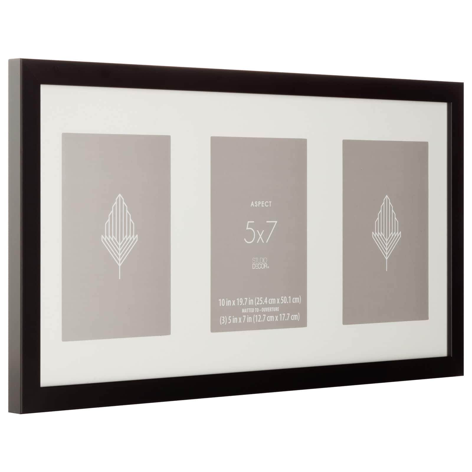 Aspect 3 Opening 5" x 7" Black Collage Frame by Studio Décor®