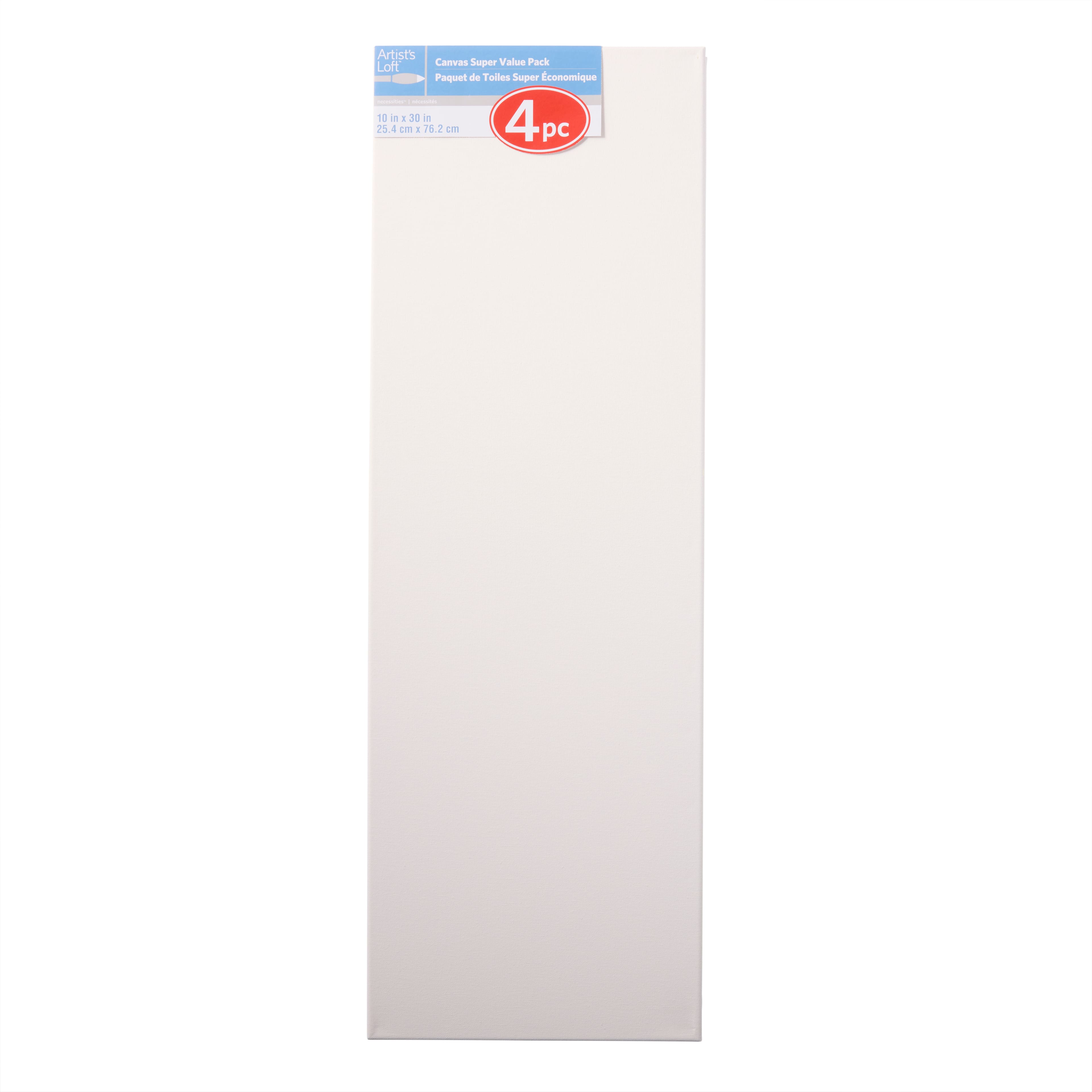 4 Pack 10&#x22; x 30&#x22; Super Value Canvas by Artist&#x27;s Loft&#xAE;