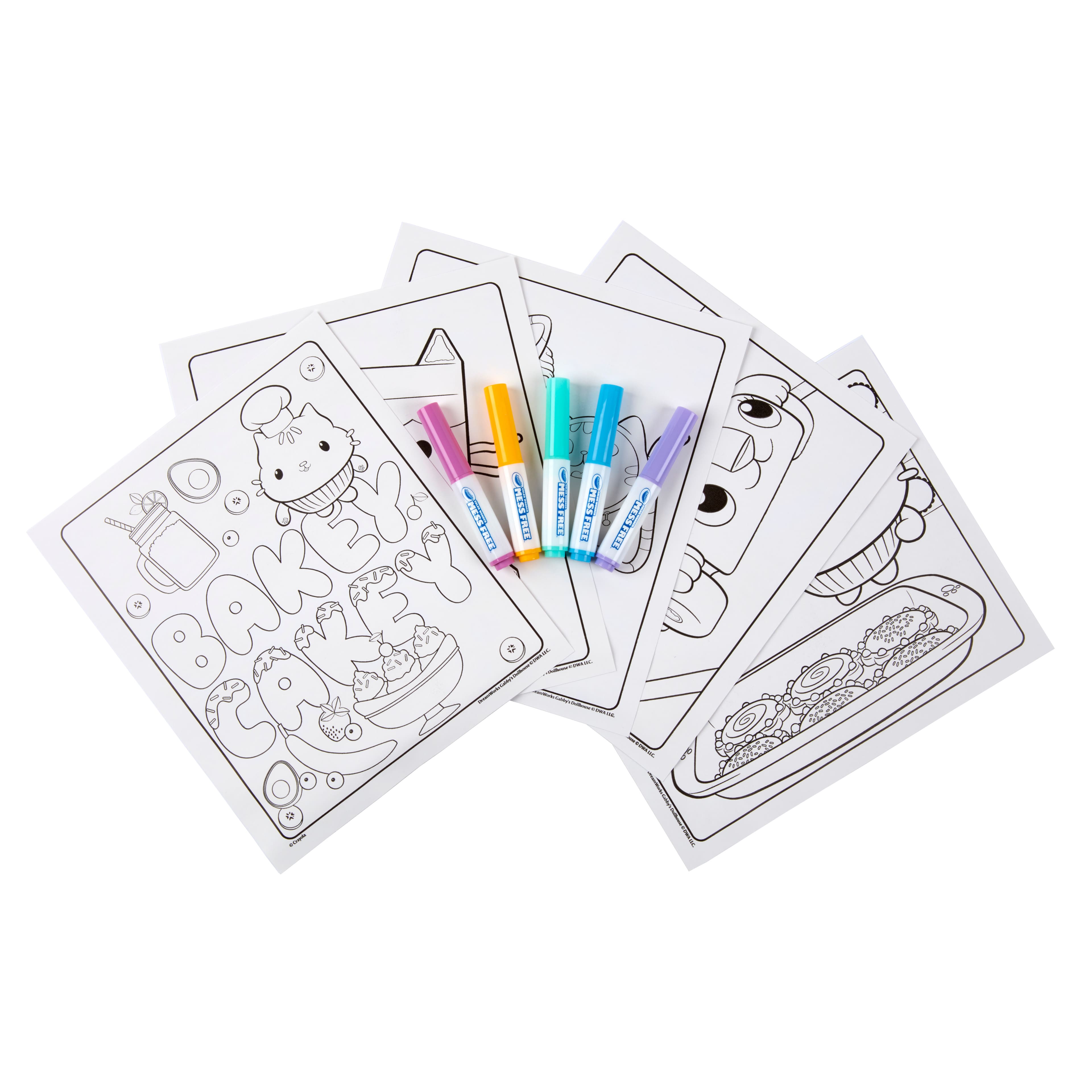 Crayola&#xAE; Color Wonder&#x2122; Gabby&#x27;s Dollhouse Coloring Pages &#x26; Markers