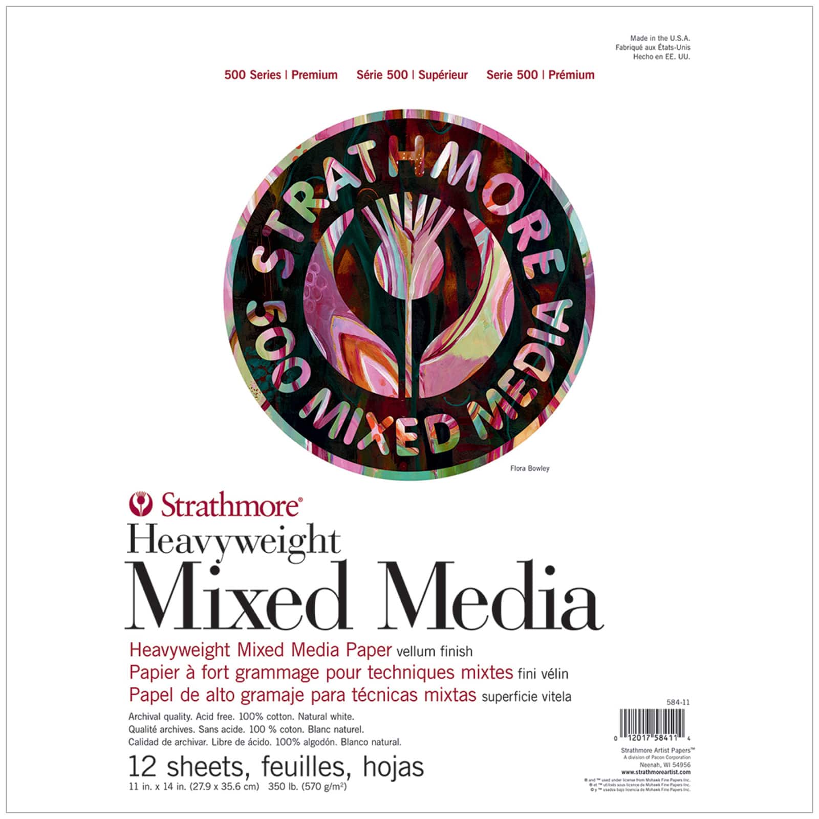 Strathmore® 500 Series Heavyweight Mixed Media Paper Pad