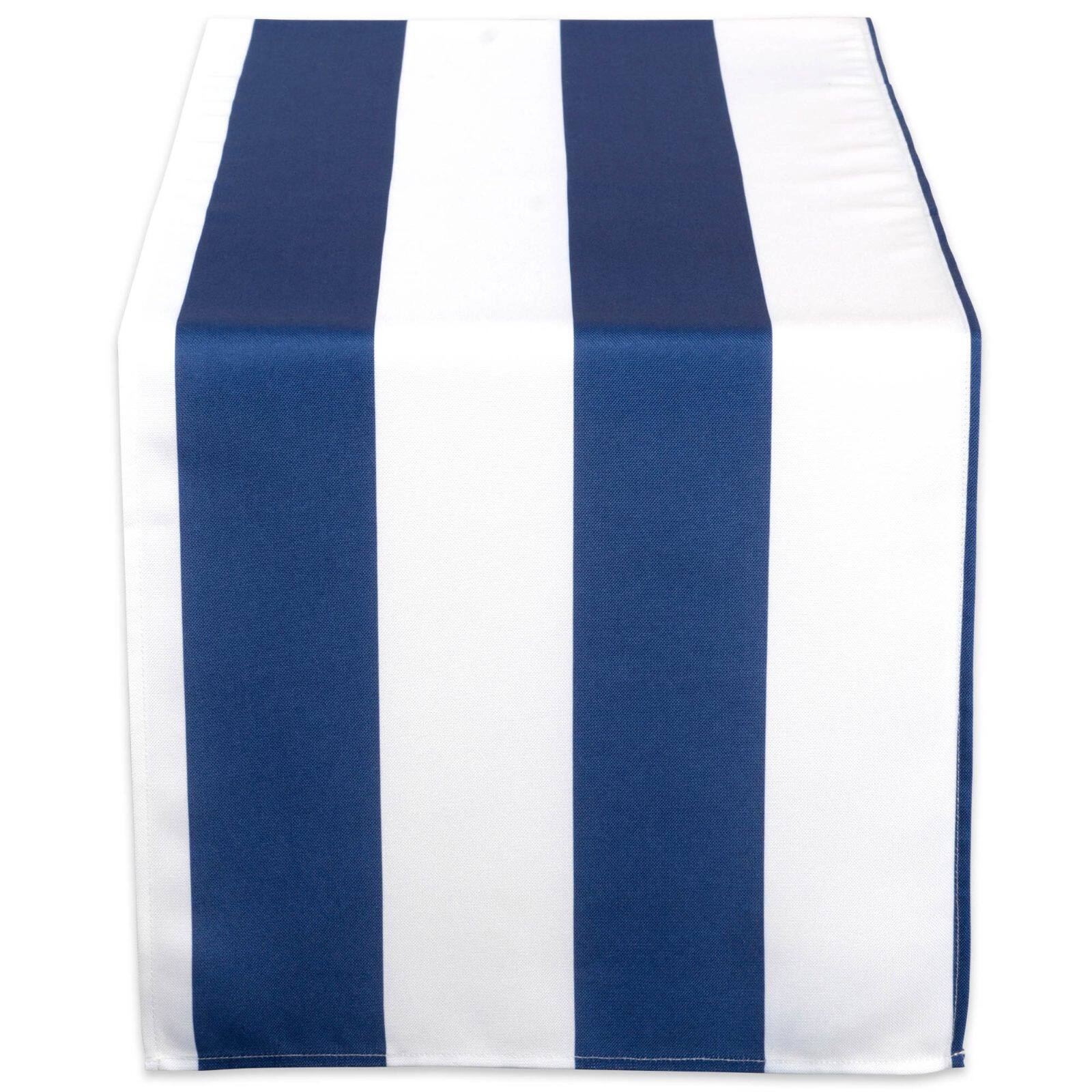 DII® 72" Nautical Blue Cabana Stripe Outdoor Table Runner