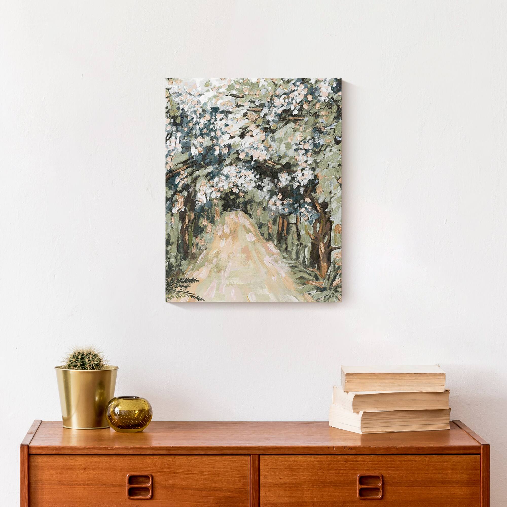 Soft Jewel Treescape 11&#x22; x 14&#x22; Canvas Wall Art