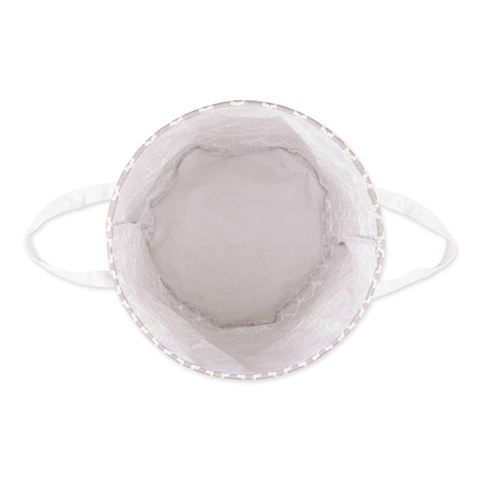 DII® Round Lattice PE-Coated Cotton Polyester Laundry Hamper