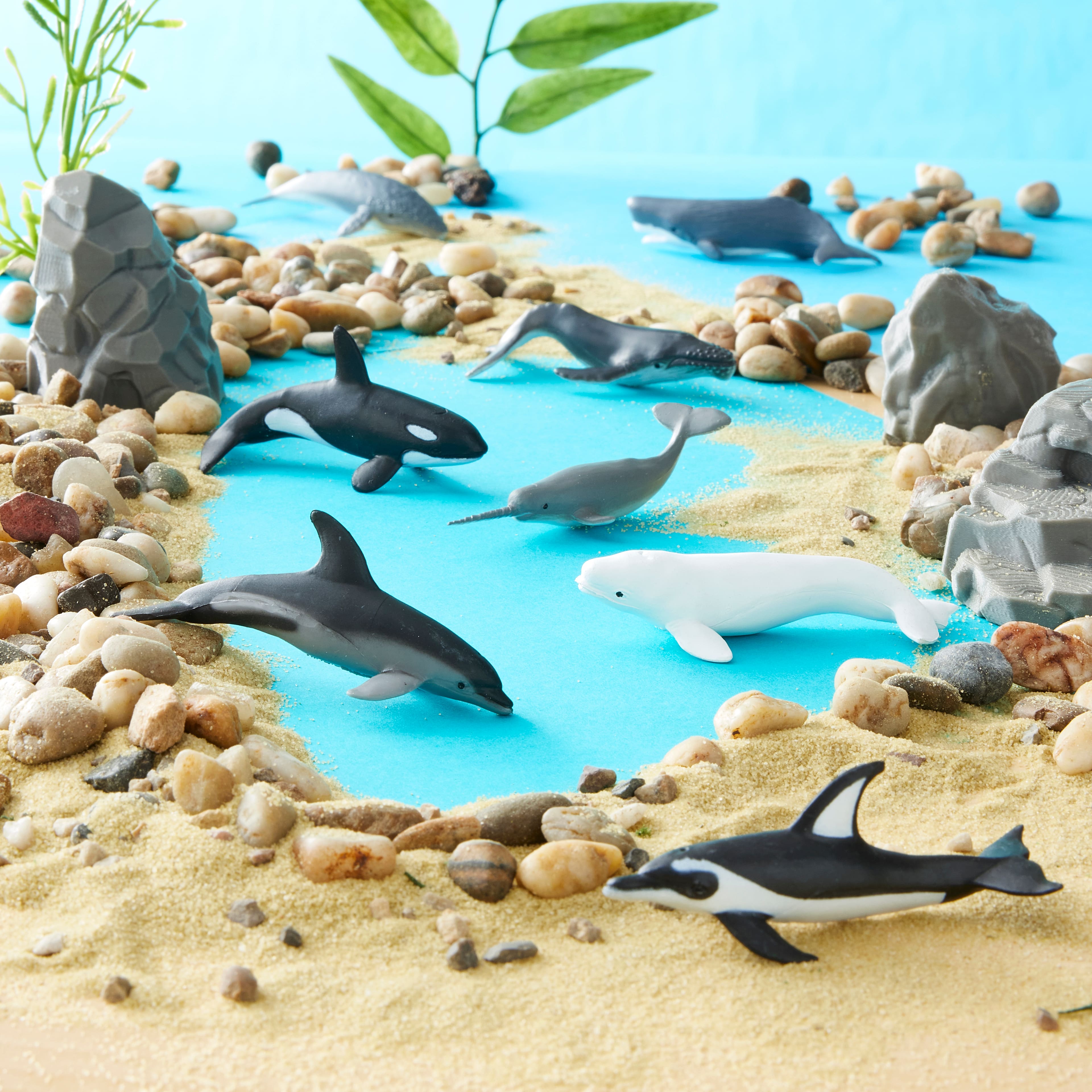 12 Pack: Safari Ltd&#xAE; TOOBS&#xAE; Whales &#x26; Dolphins Set