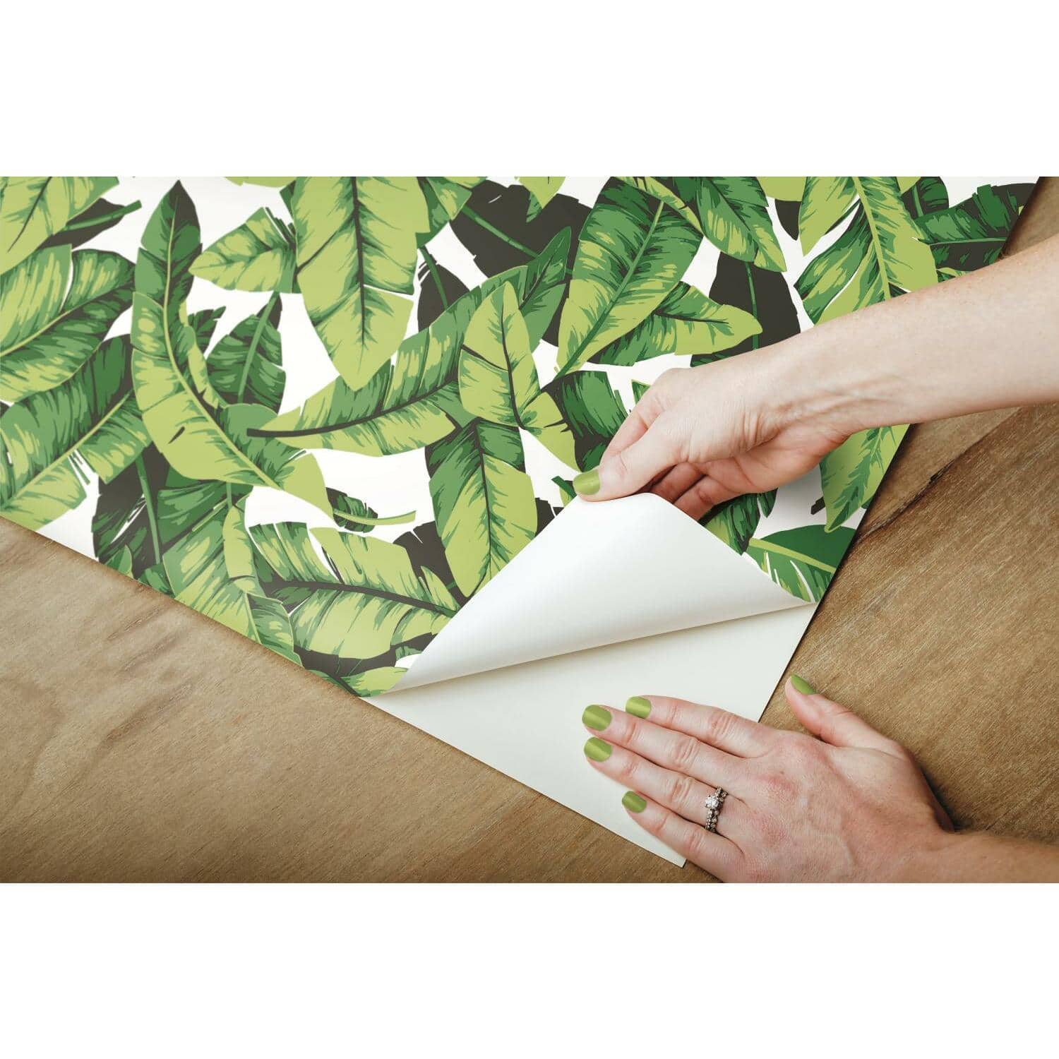 RoomMates Palm Leaf Peel & Stick Wallpaper