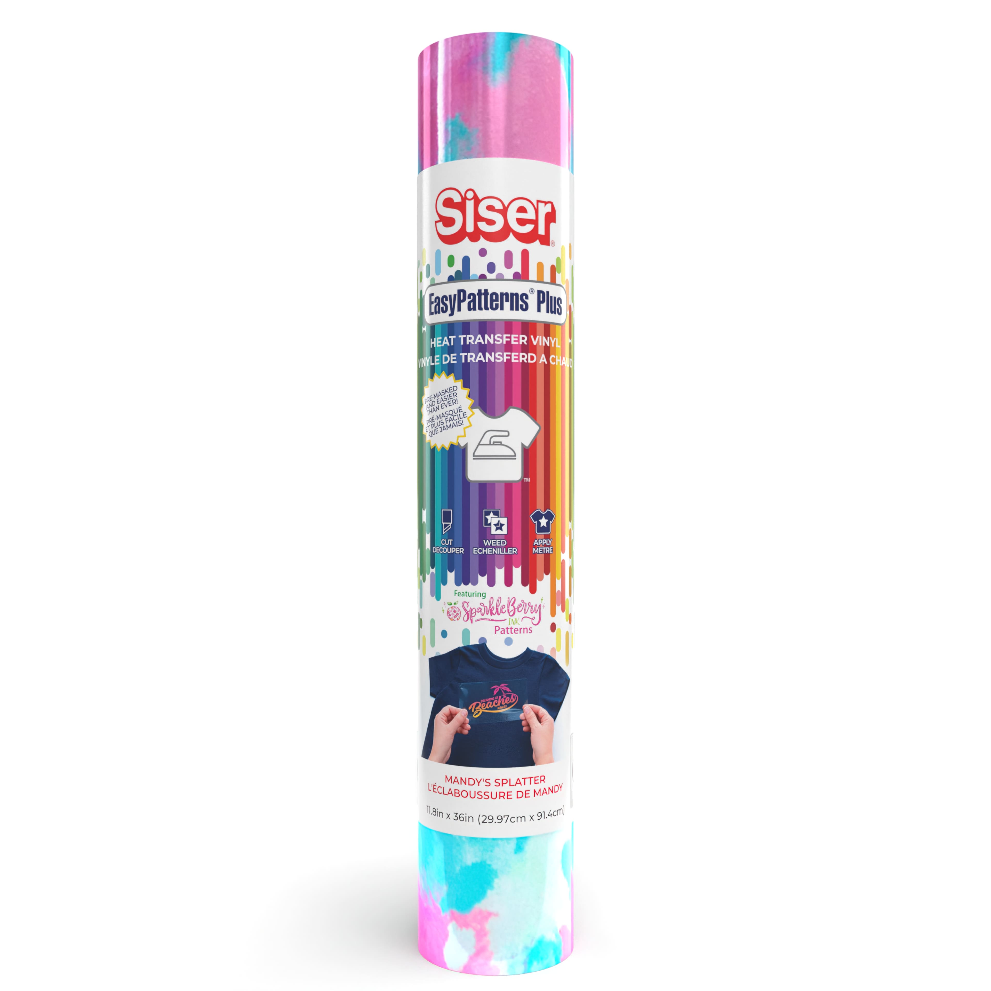 6 Pack: Siser® EasyPatterns® Plus Heat Transfer Vinyl, Mandy's Splatter