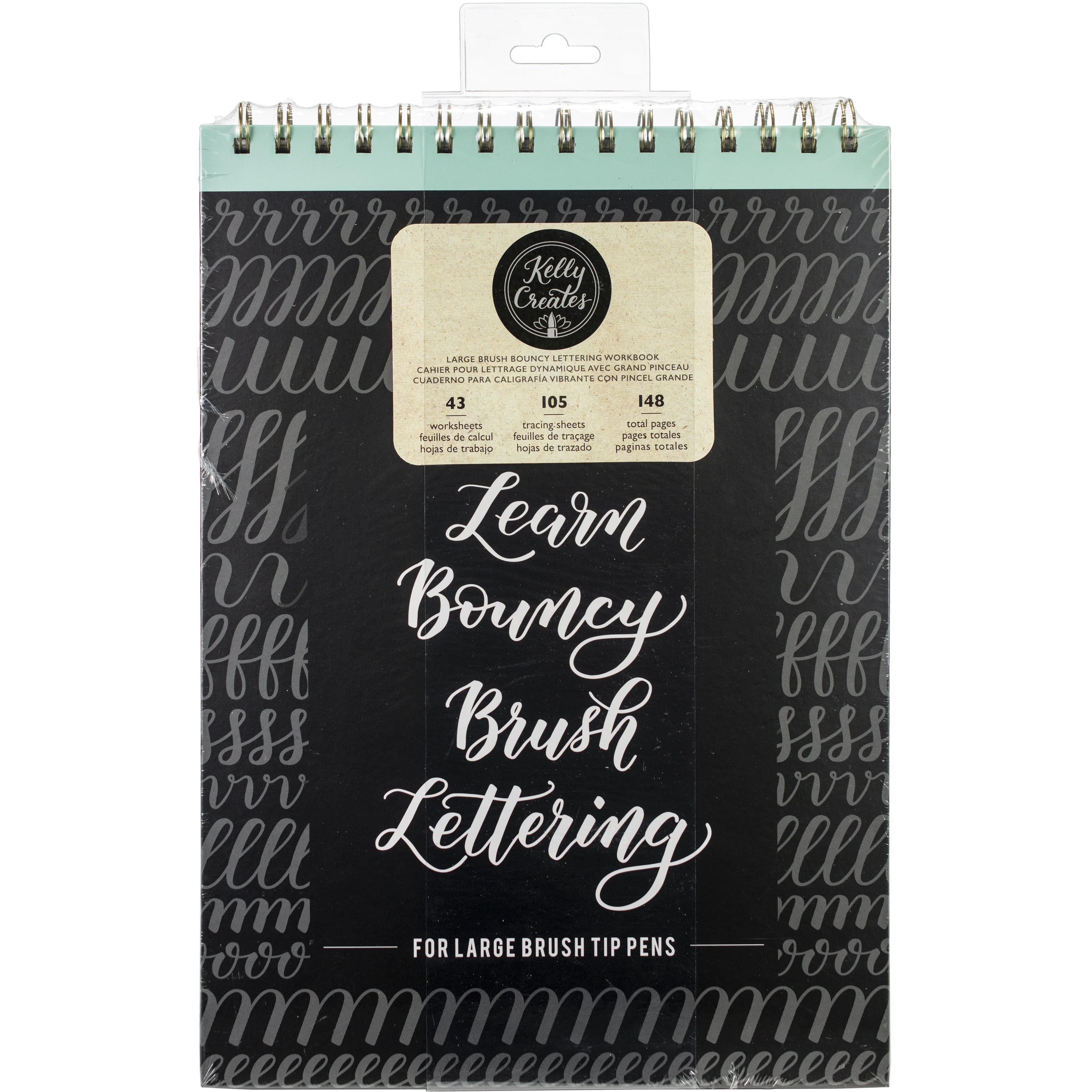 American Crafts&#x2122; Kelly Creates Large Brush Bouncy Lettering Workbook