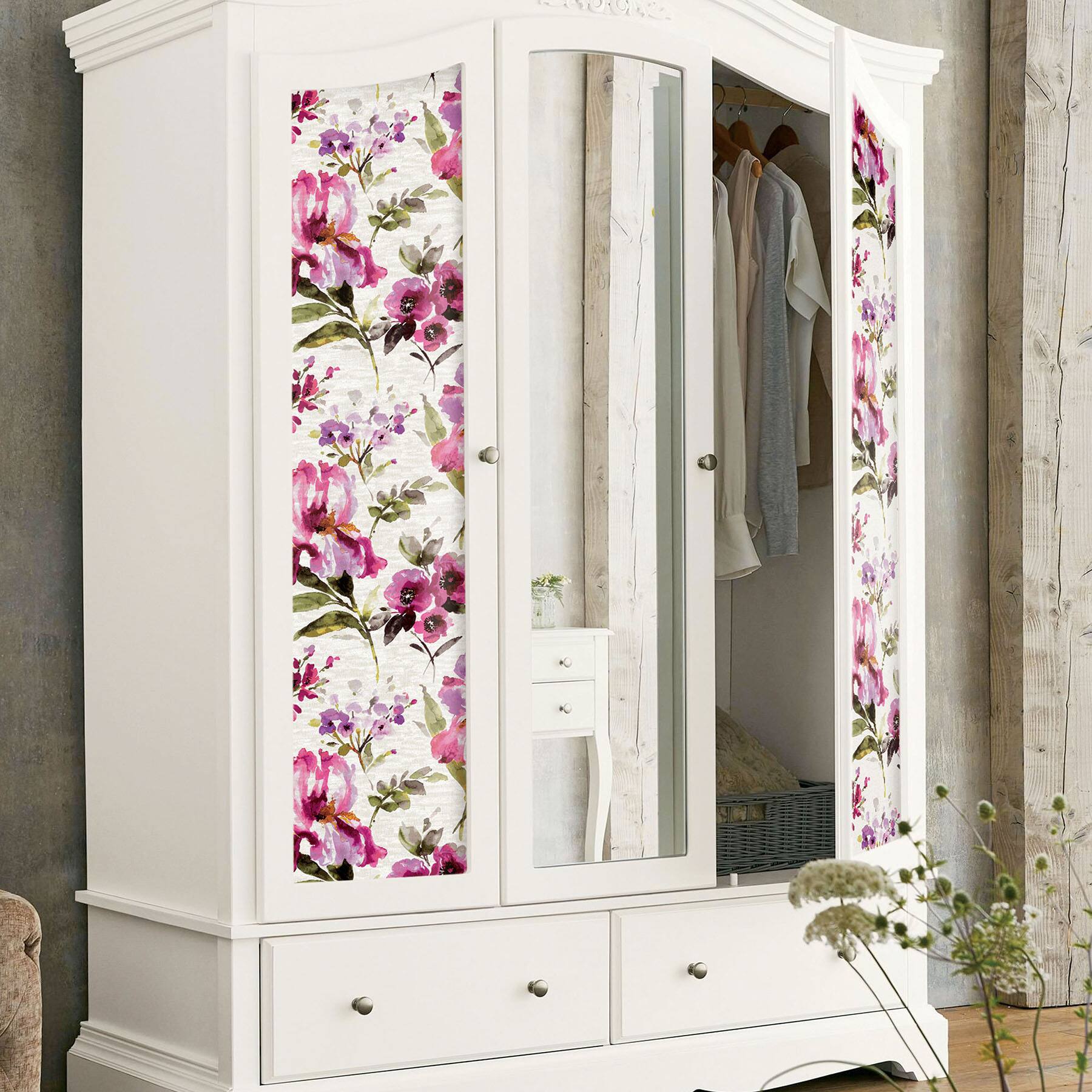 RoomMates Purple Iris Peel & Stick Wallpaper