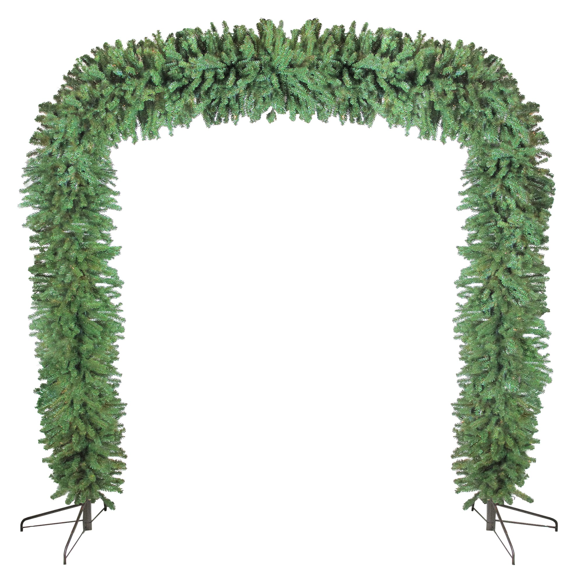 8ft. Unlit Commercial Size Green Pine Artificial Christmas Archway