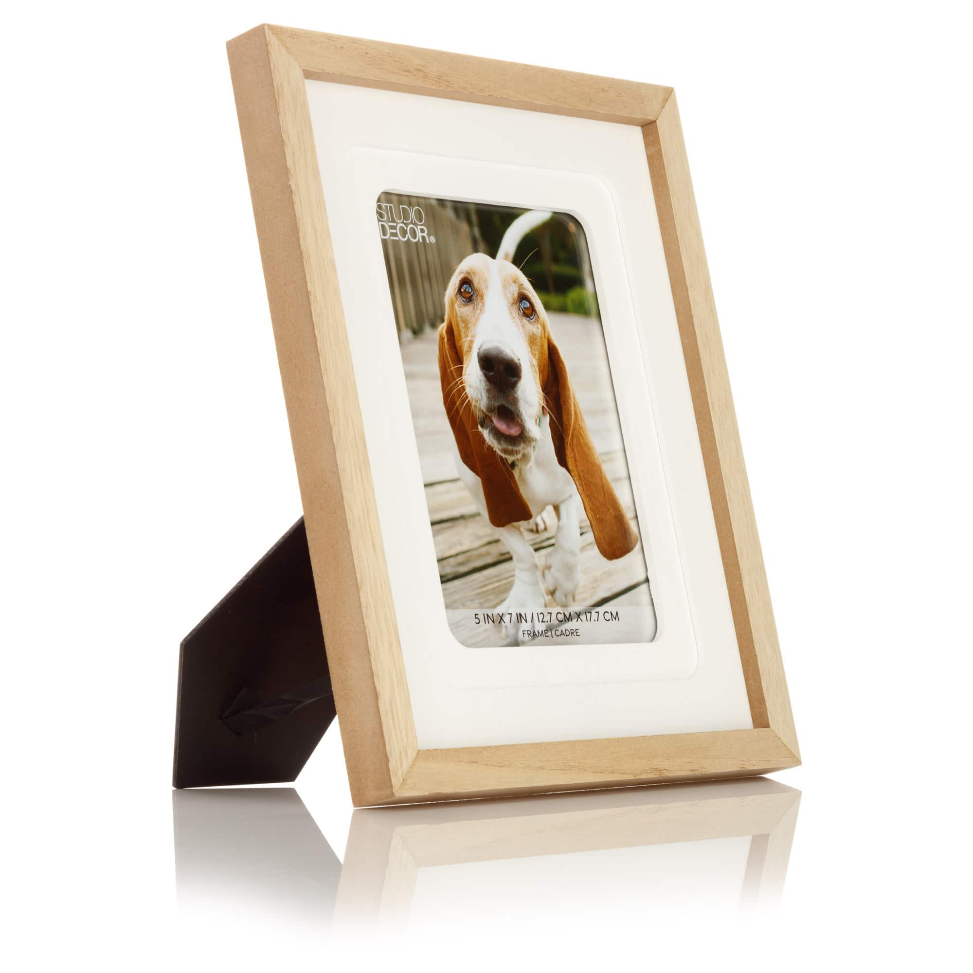 Natural &#x26; White Matted 5&#x22; x 7&#x22; Frame by Studio D&#xE9;cor&#xAE;