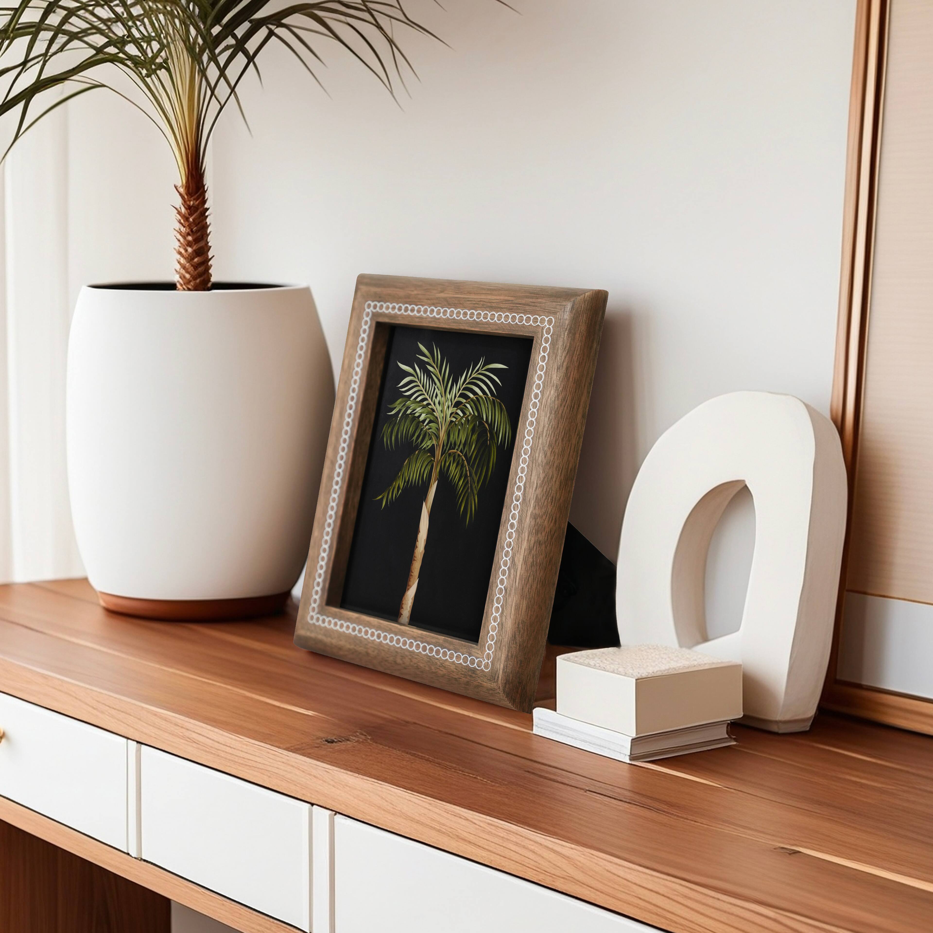 5" x 7" Light Wood Etched Tabletop Frame by Ashland®