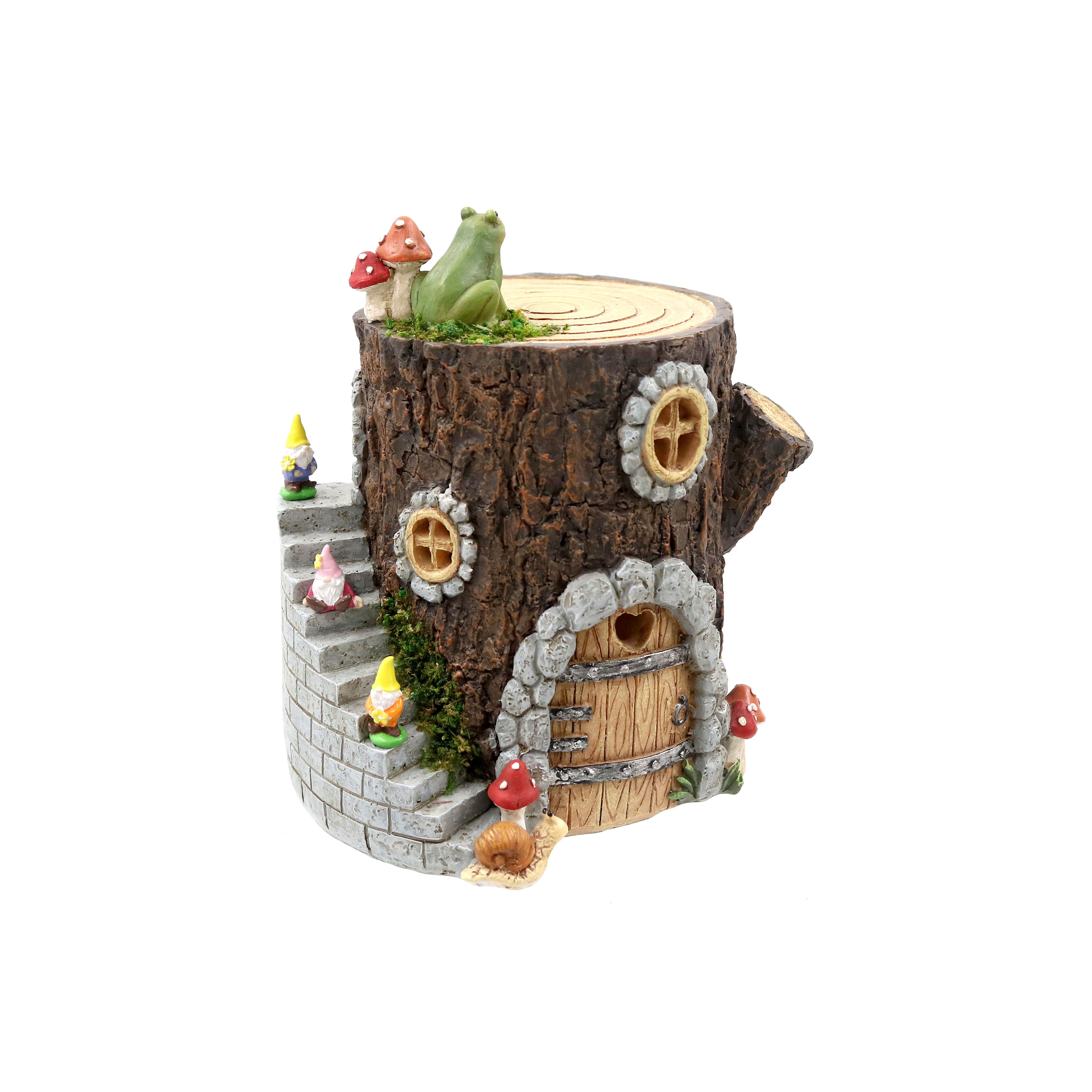 Mini LED Tree Log House Decoration by Ashland&#xAE;