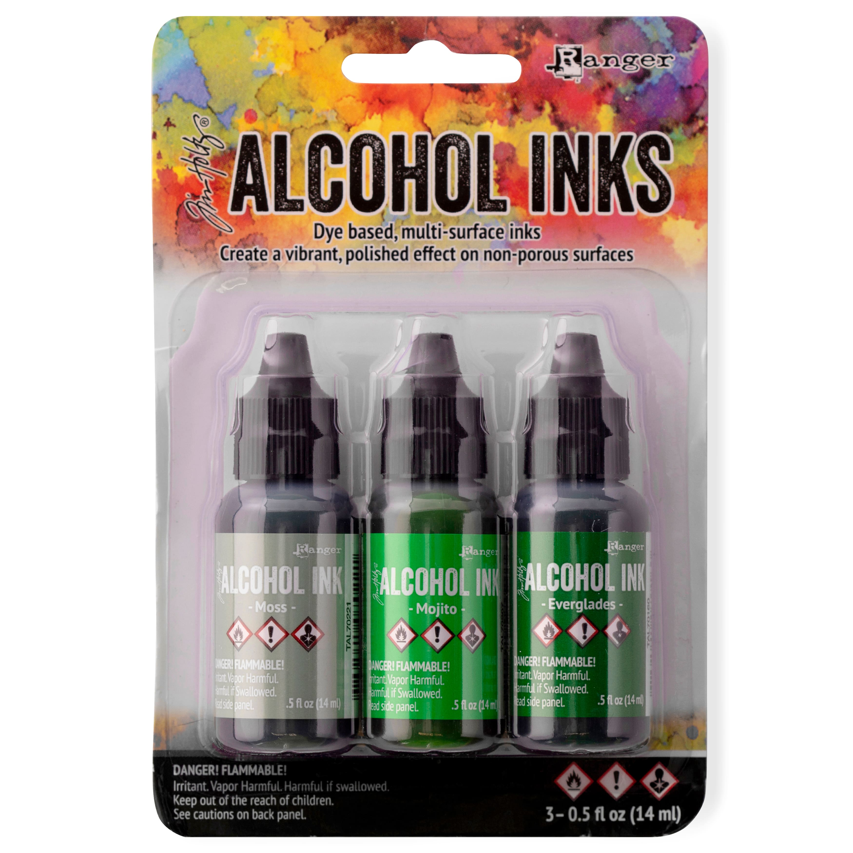 Tim Holtz Alcohol Ink Set - Mint/Green Spectrum