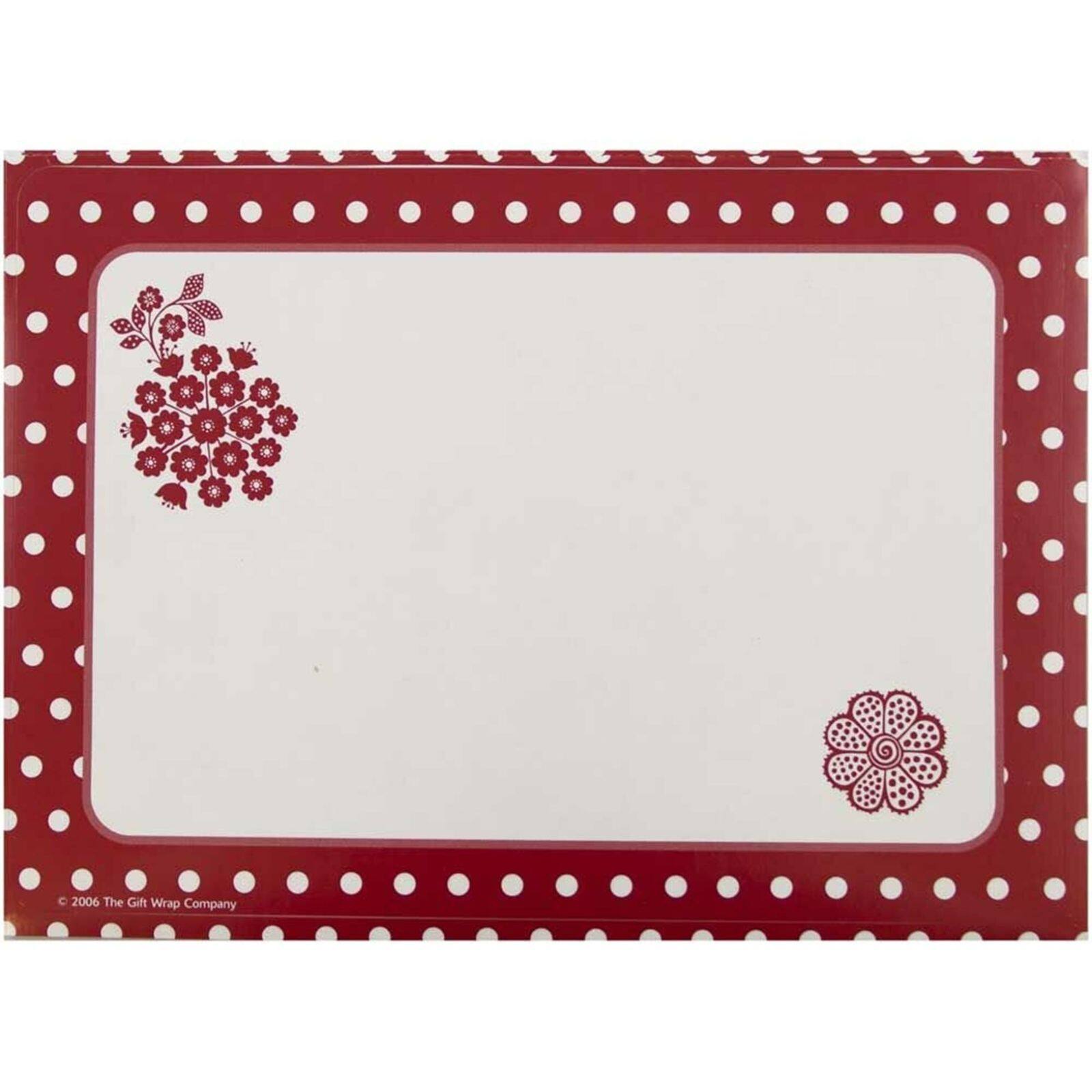 JAM Paper Red Flower Christmas Gift Tag Stickers, 8ct.